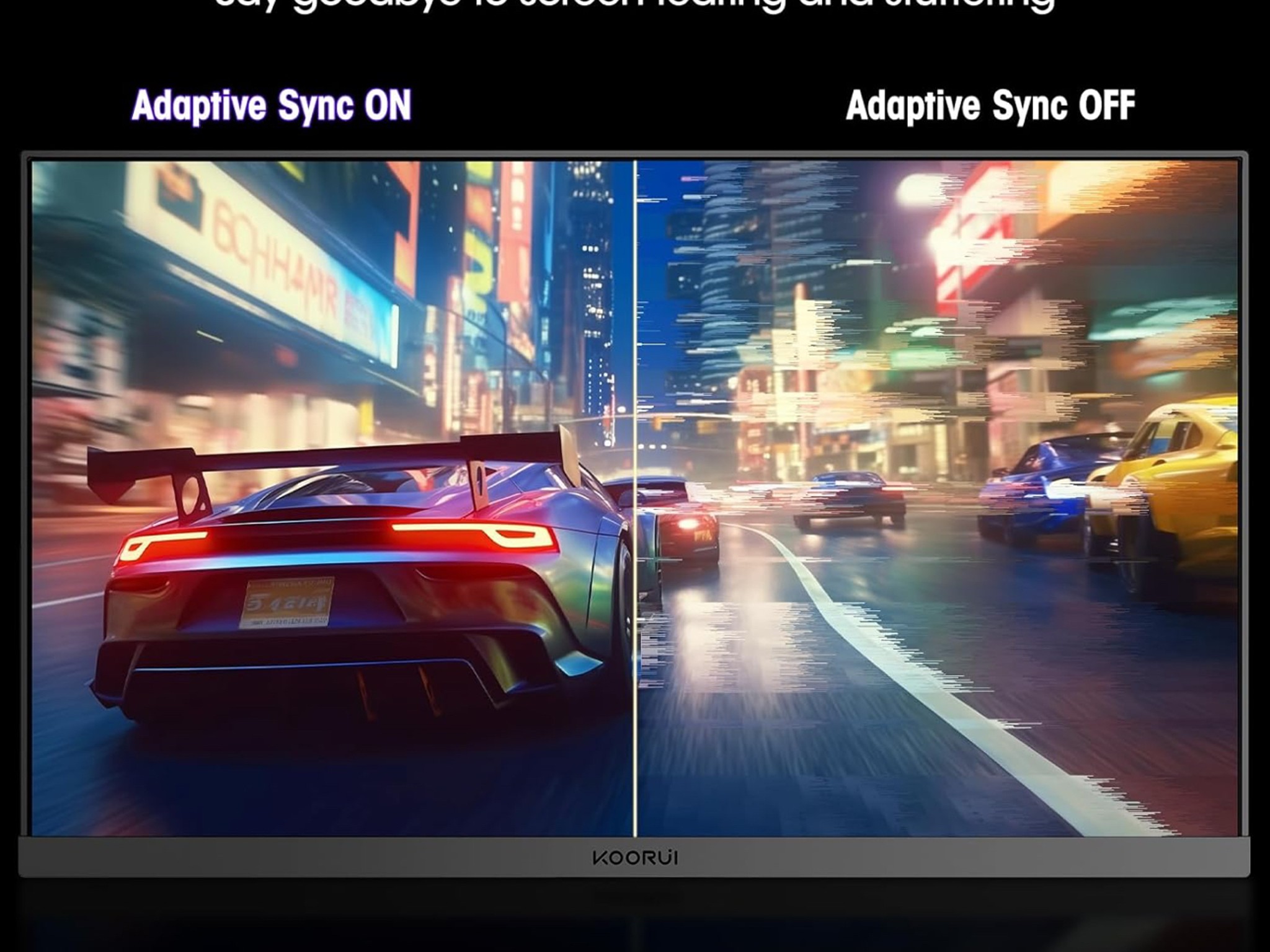 KOORUI Gaming Monitor, 24" IPS Monitor, 165Hz FHD Computer Monitor,Adaptive Sync