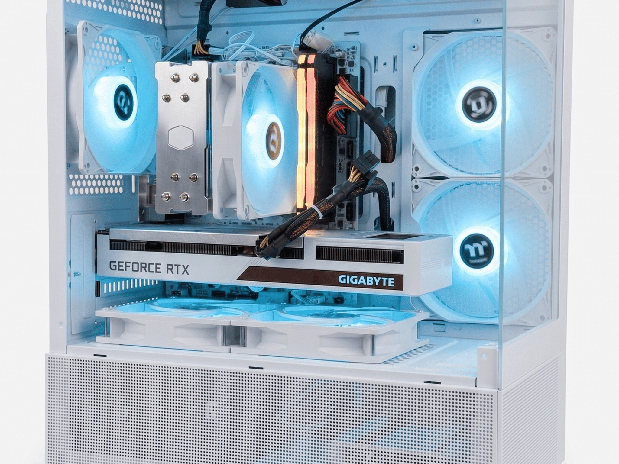 White Out RTX 3060 12GB Gaming PC - Ryzen 5500 | 16 GB DDR4 | 512 GB SSD