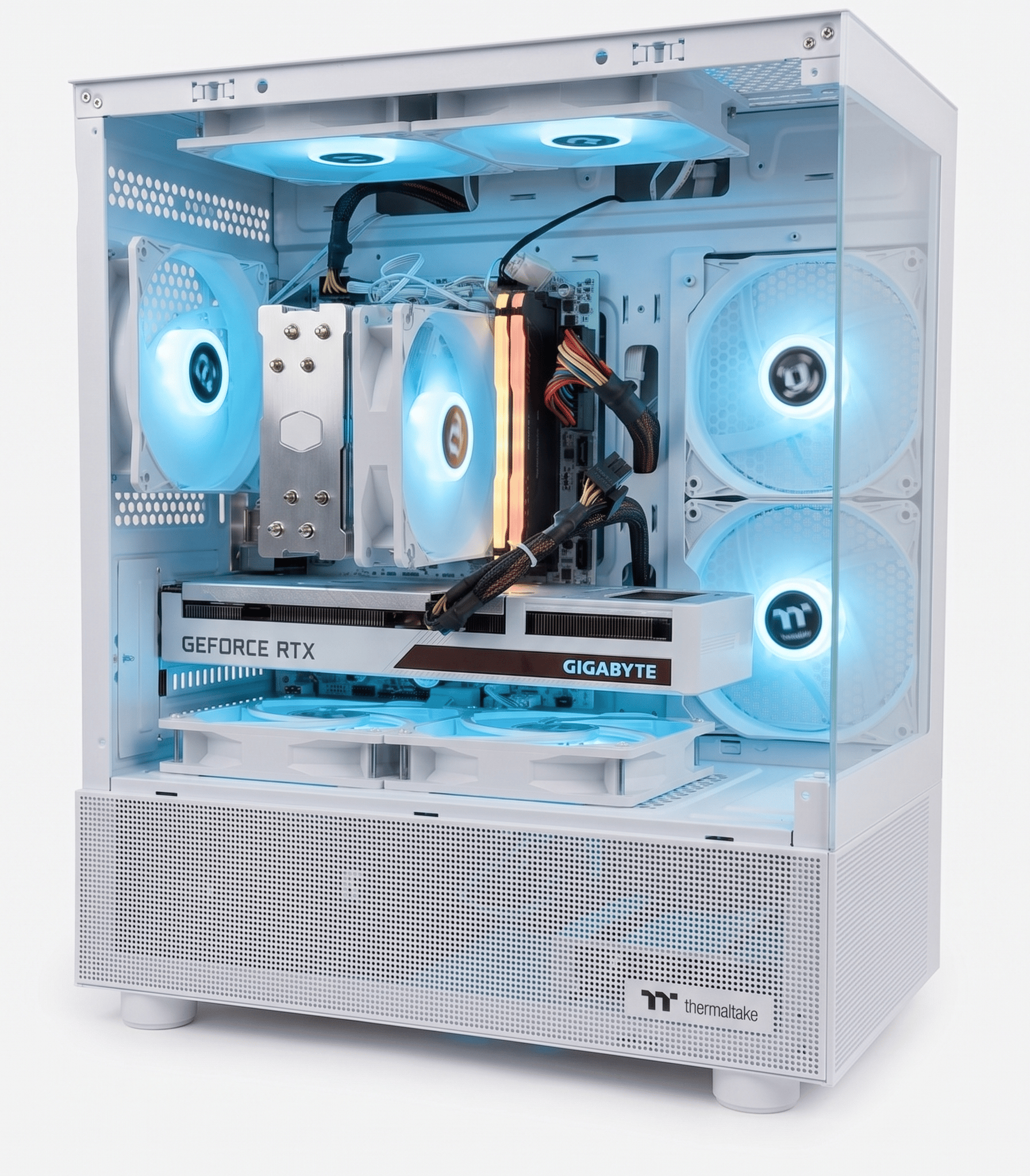 White Out RTX 3060 12GB Gaming PC - Ryzen 5500 | 16 GB DDR4 | 512 GB SSD