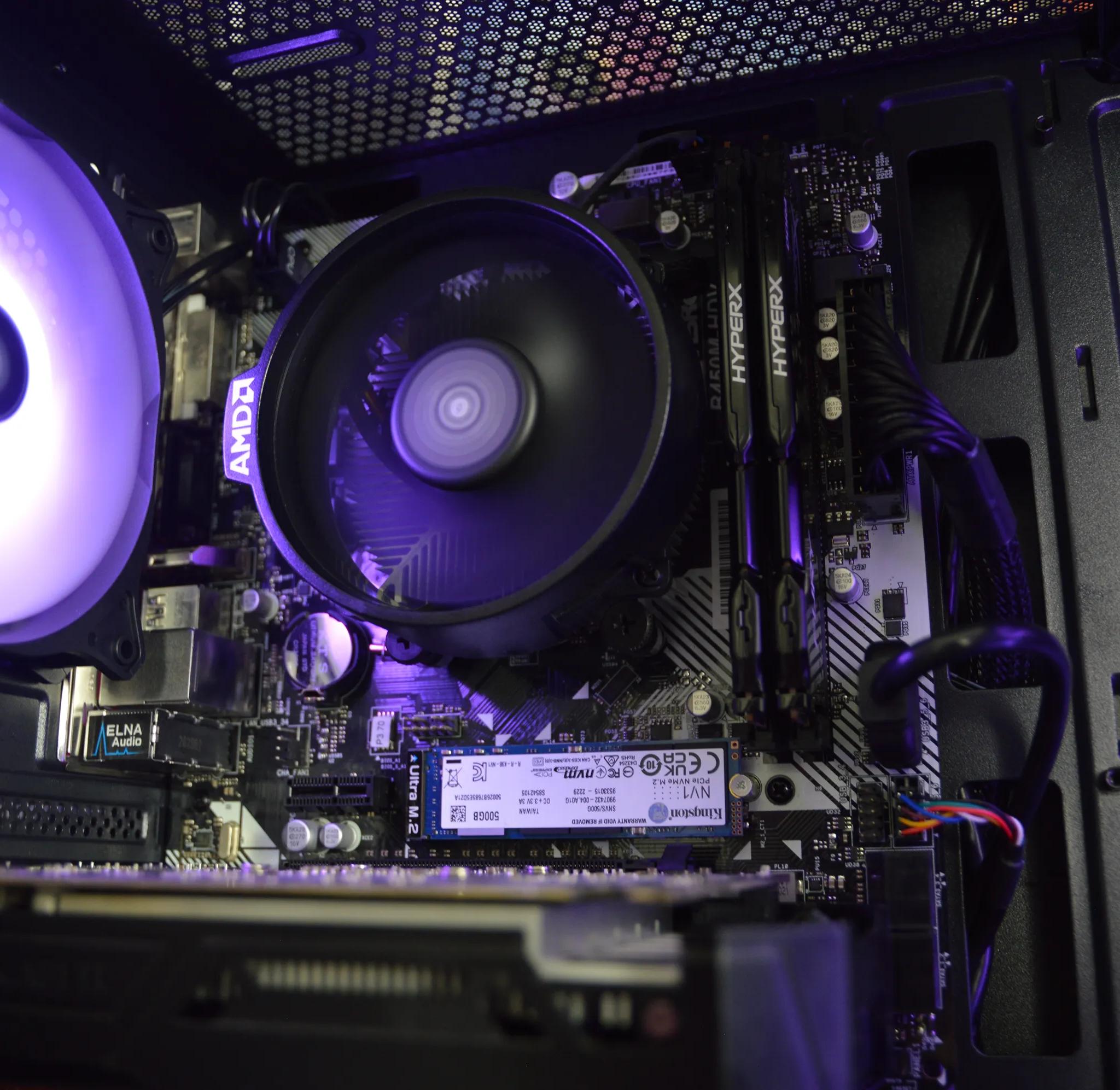 ⚫🟣| GTX 1050 Ti 4GB | Ryzen 3 3200G | 16GB DDR4 RAM | 512GB NVME SSD | Royal Night |