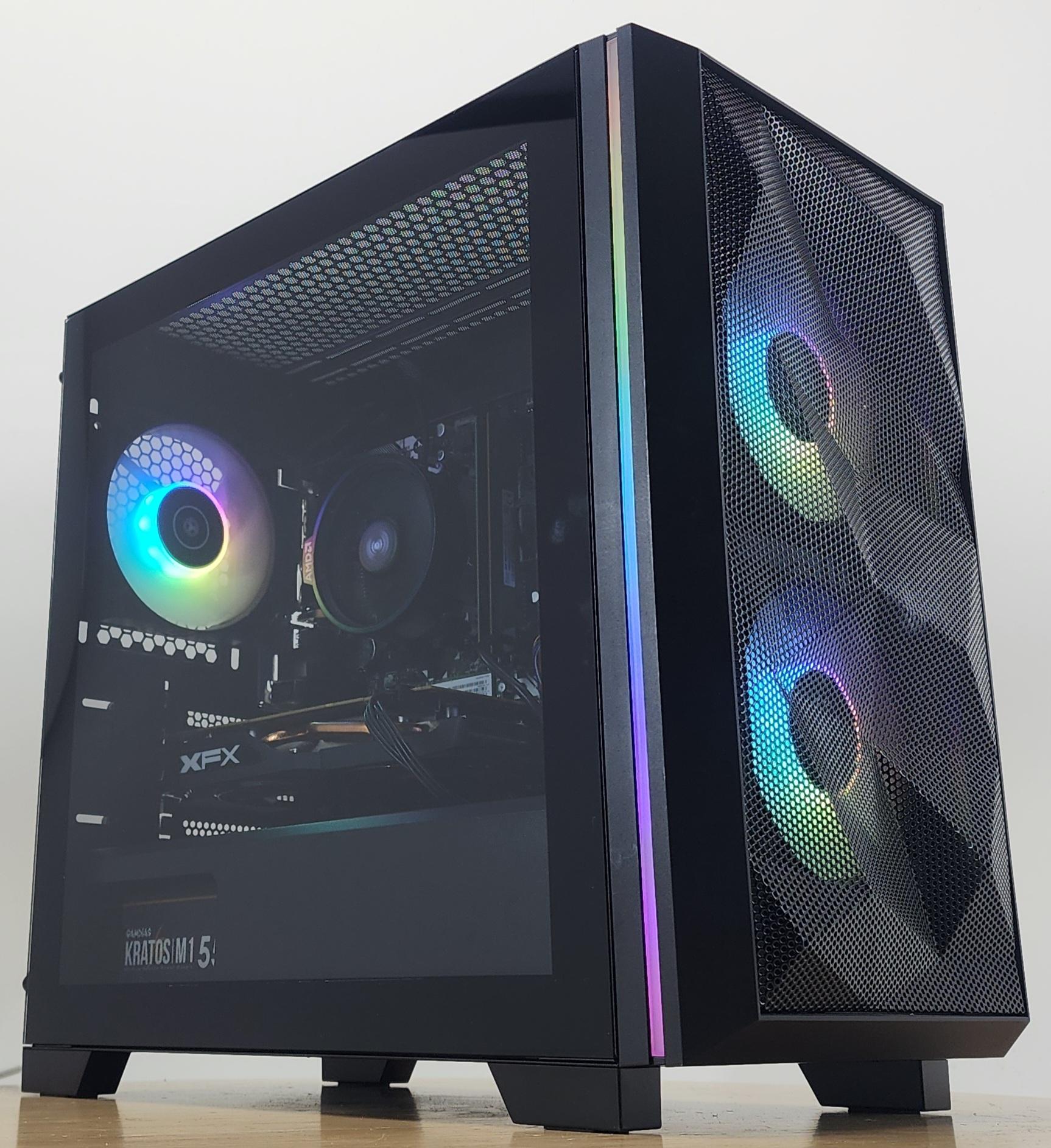 Gaming PC Ryzen 5 3600 16GB RAM 256GB SSD + 1TB HDD RX 470 8GB Win11 Computer