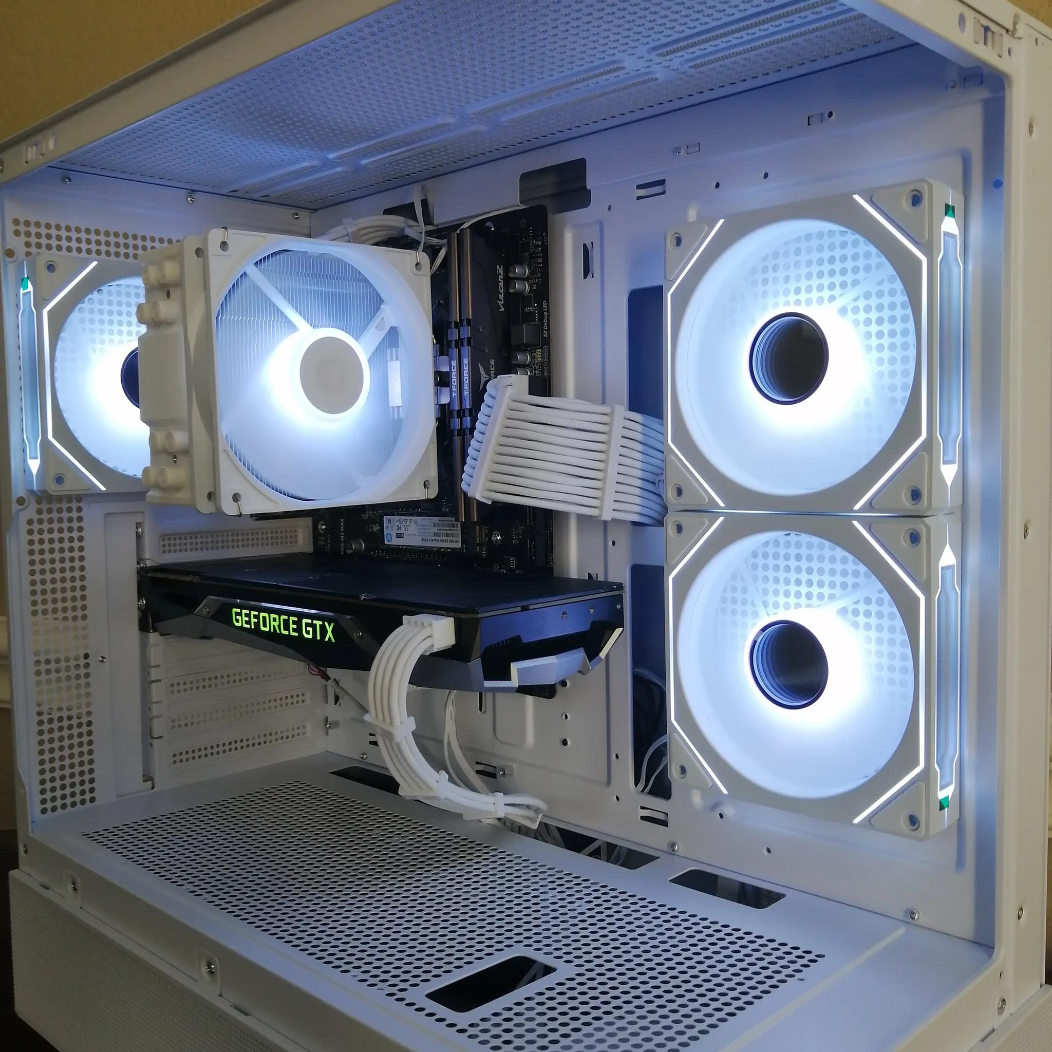NVIDIA GTX Gaming PC! Clean White Build with Ryzen 5