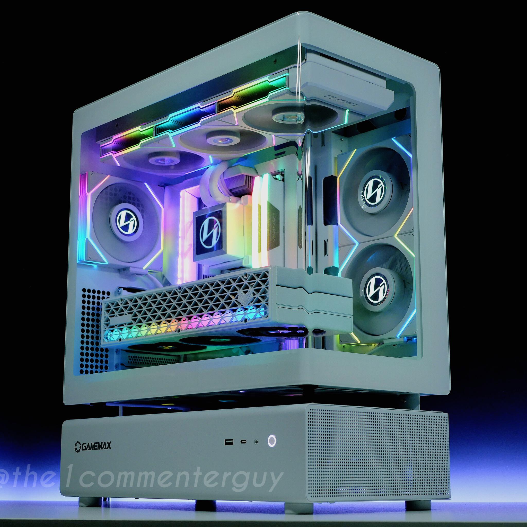 STEALTH 🧊|🖥 Ryzen 9800X3D, RX 9070XT, 2TB 4.0 nvme, 32GB DDR5 RGB White Gaming Pc