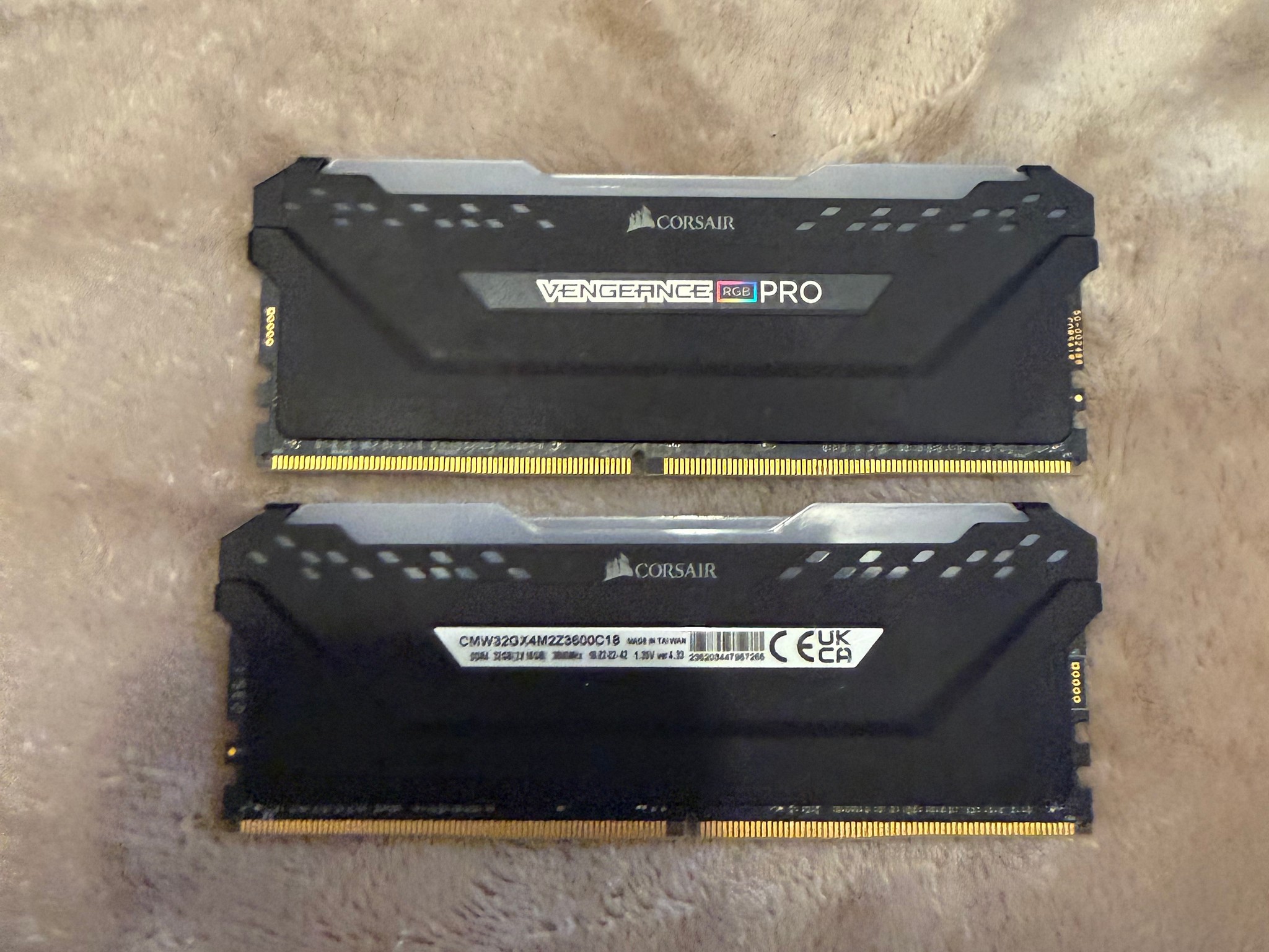 32gb 3600mhzcorsair rgb memory.