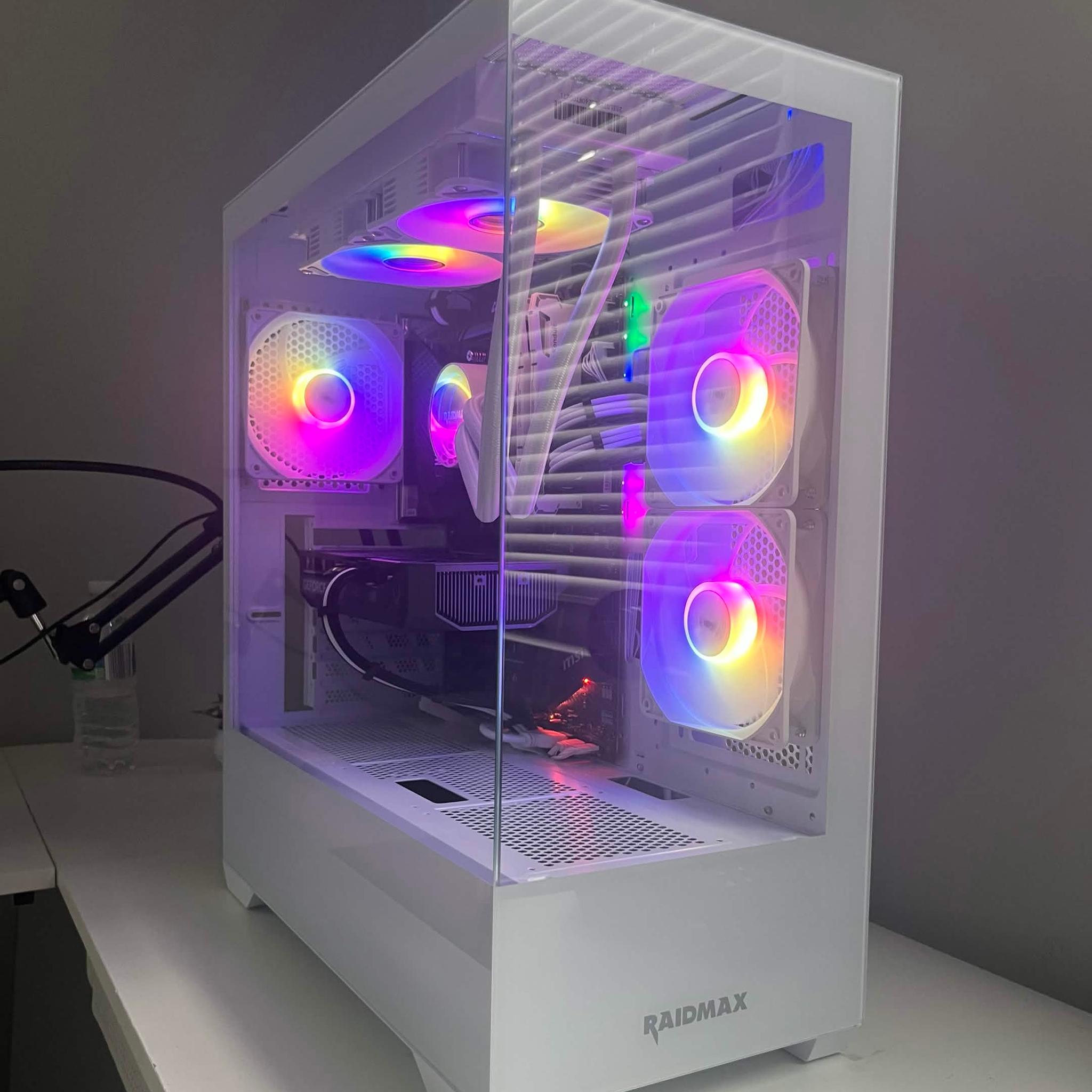 🖥️ RTX 5060 | Ryzen 5 5600x | 32gb DDR4 Ram | Water Cooled White Gaming PC