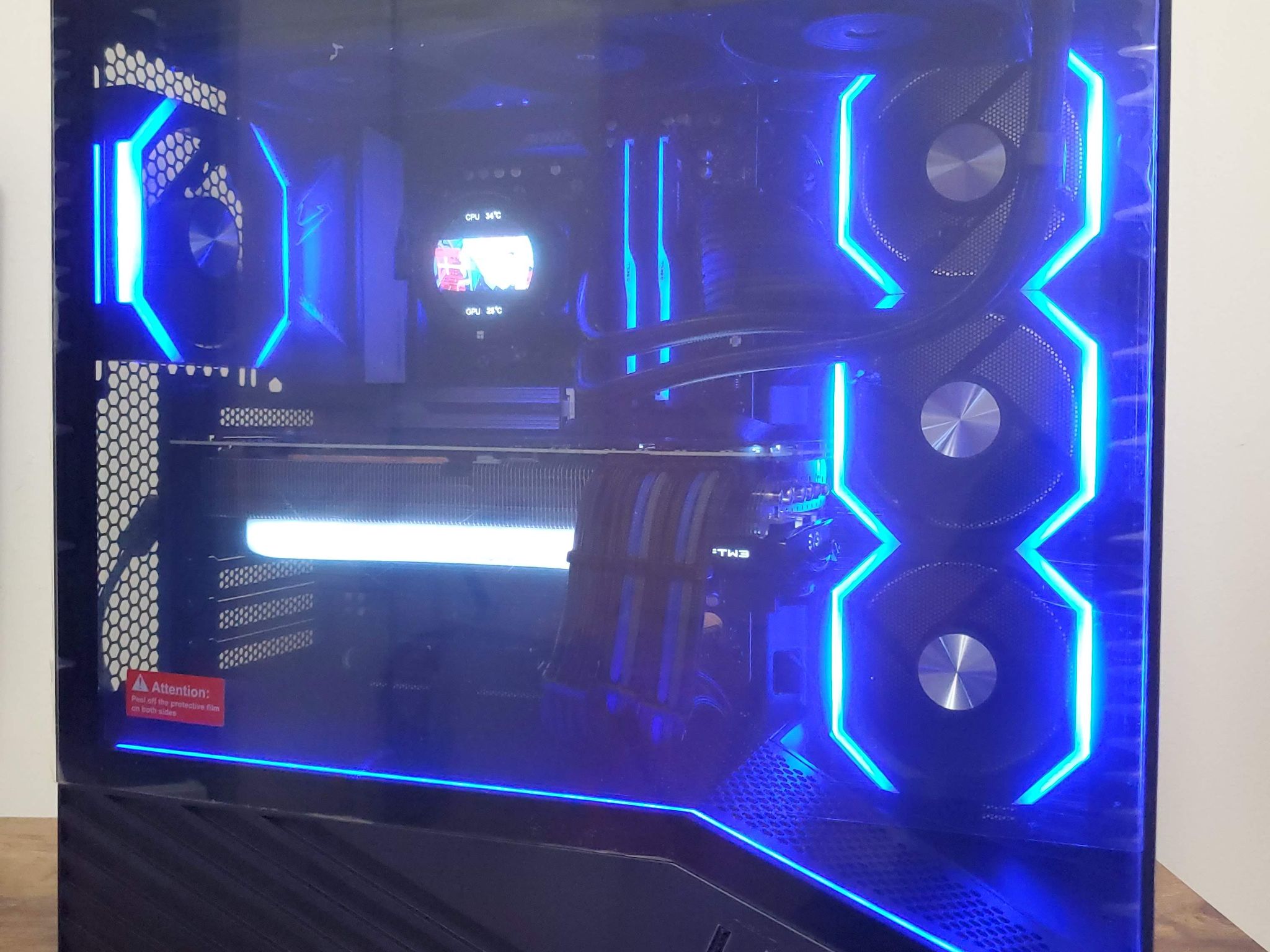 🔵 Sapphire Shadow: Ryzen 7 7700X | RTX 3080 Ti | 32GB DDR5 | 1TB NVMe | ATX Powerhouse 🚀