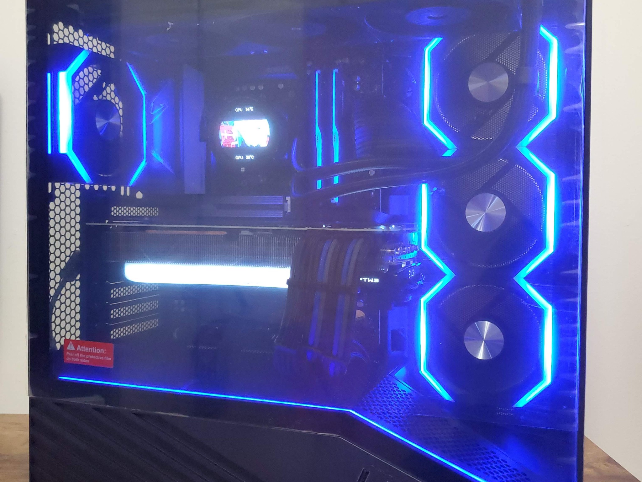 🔵 Sapphire Shadow: Ryzen 7 7700X | RTX 3080 Ti | 32GB DDR5 | 1TB NVMe | ATX Powerhouse 🚀