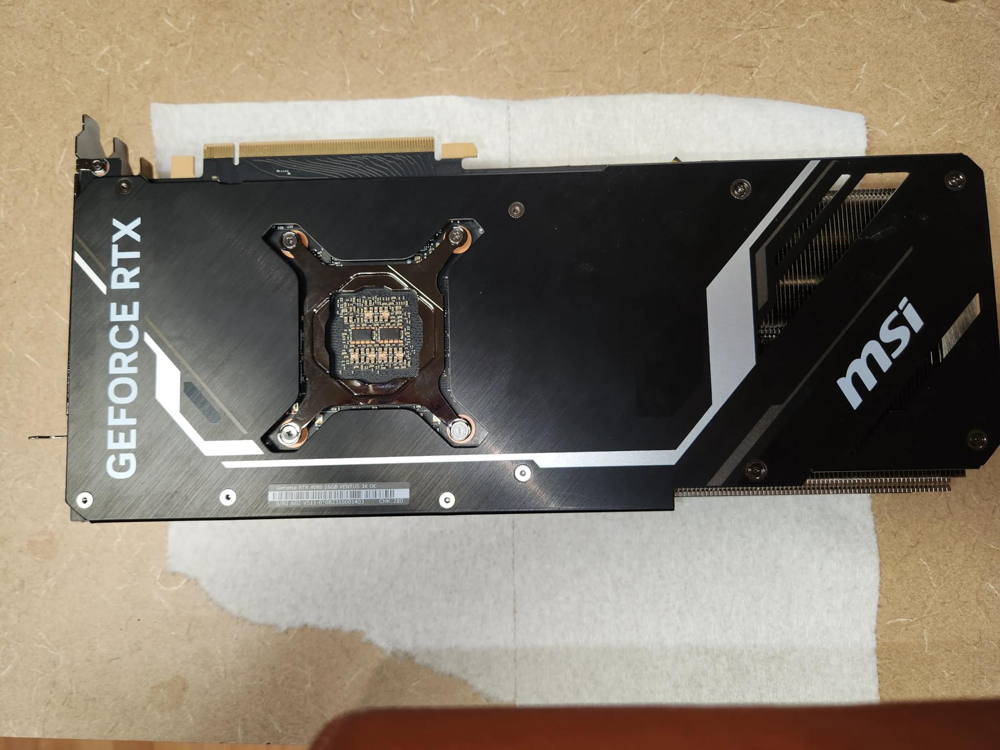 MSI RTX 4080 16 GB VENTUS X3 OC