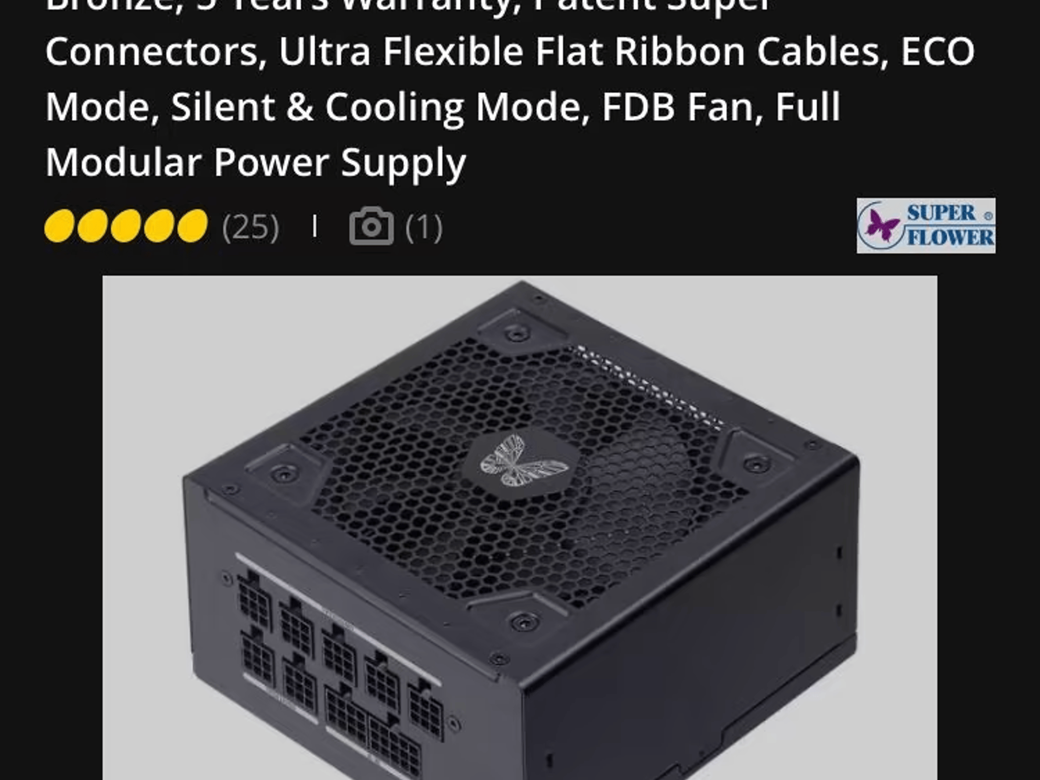Superflower Pro Leadex III 650watt X4