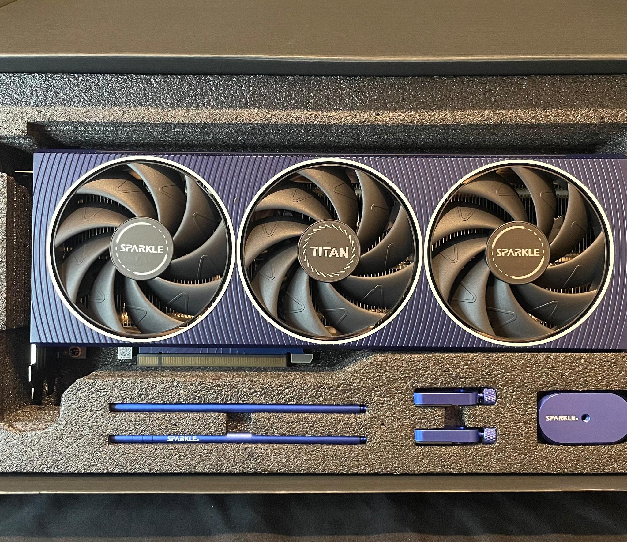 New Sparkle Intel Arc a750 Titan OC Edition