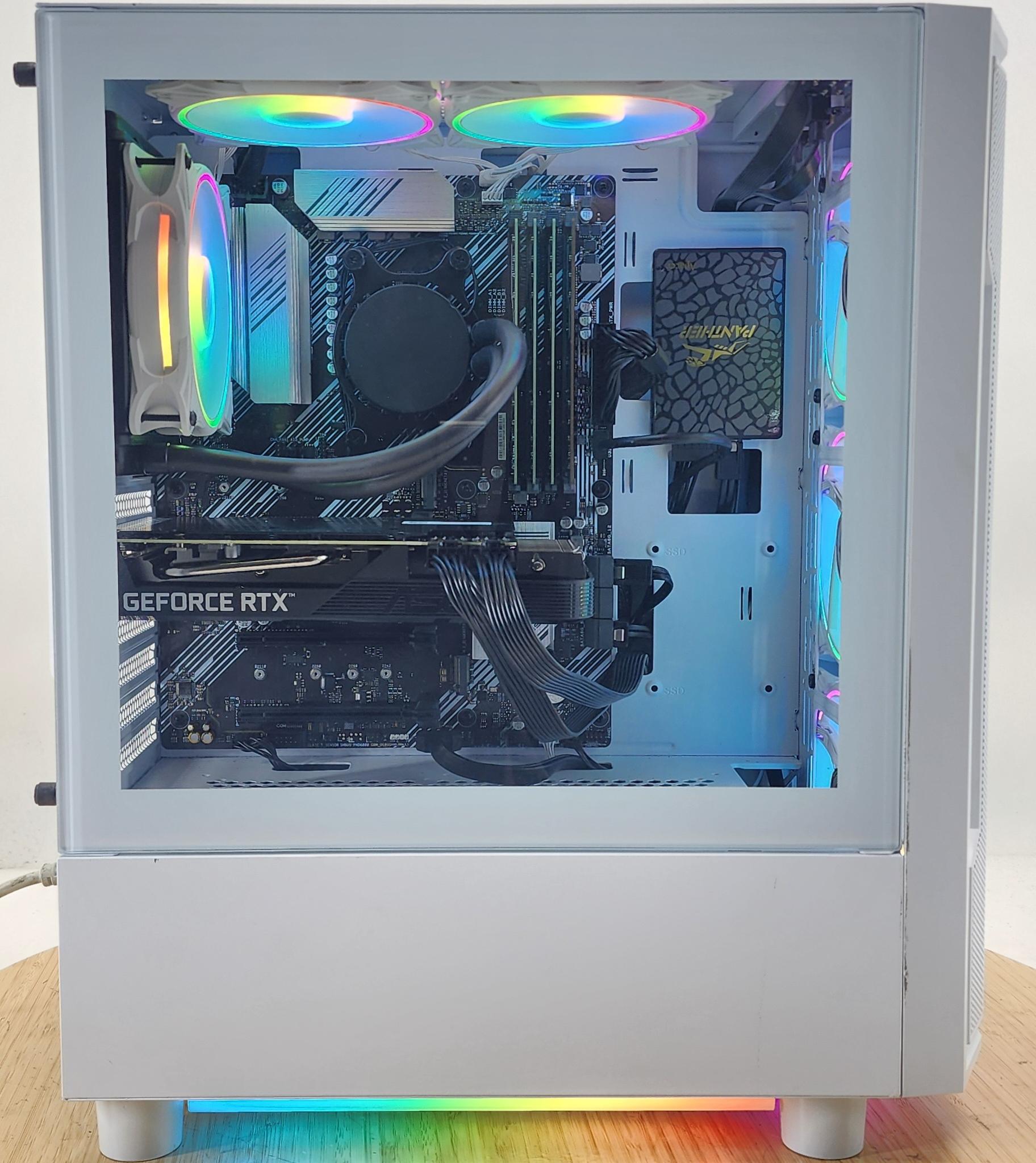 Gaming PC Ryzen 7 5700X 16GB RAM 240GB SSD+500GB HDD RTX 3060 Ti 8GB Win11 PC