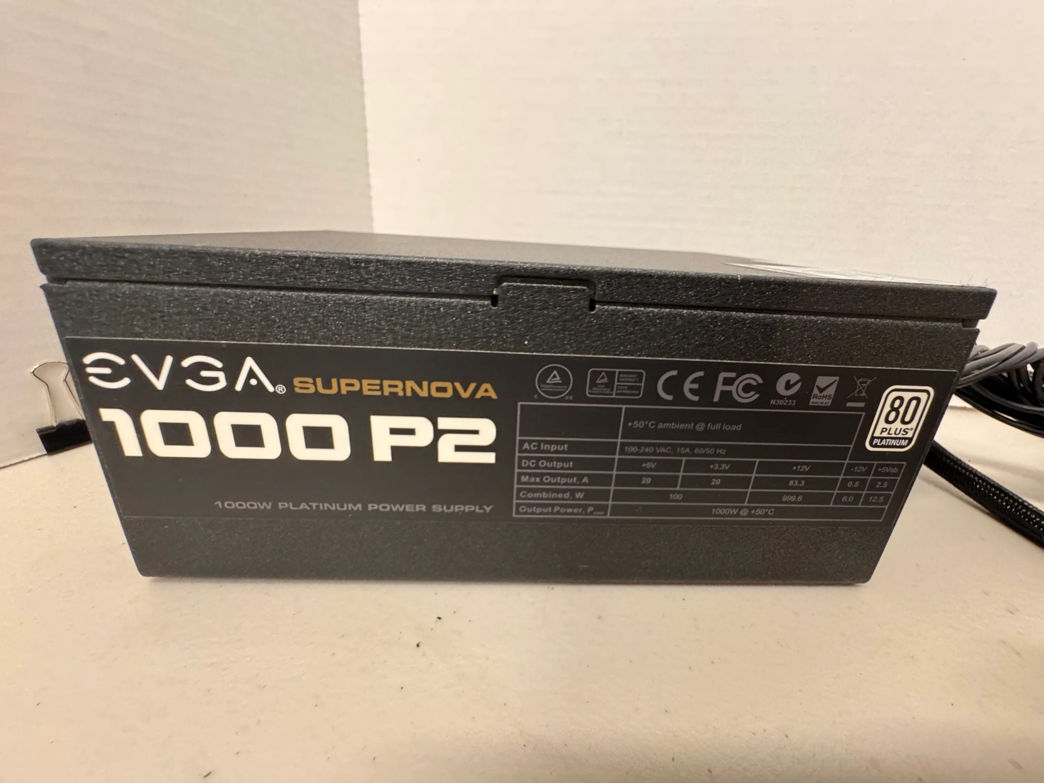 🔌 EVGA 1000W 80+ Platinum PSU Excellent Condition w/ All Cables Included