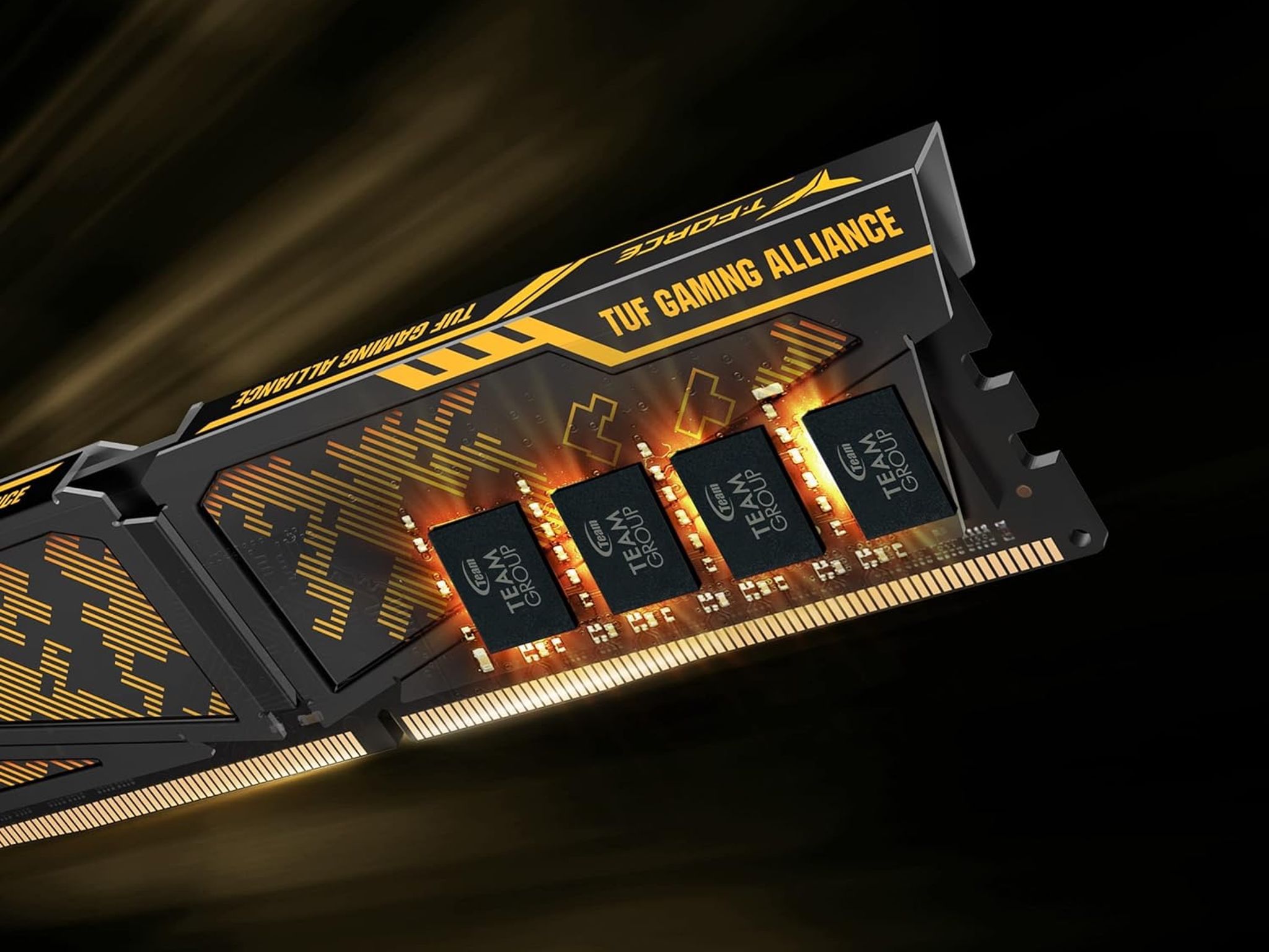 TEAMGROUP T-Force Vulcan TUF Gaming Alliance DDR4 32GB Kit (2x16GB) 3200MHz (PC4-25600) CL16