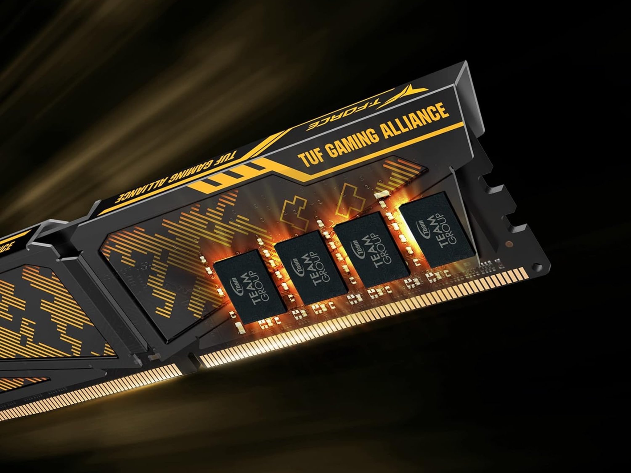 TEAMGROUP T-Force Vulcan TUF Gaming Alliance DDR4 32GB Kit (2x16GB) 3200MHz (PC4-25600) CL16