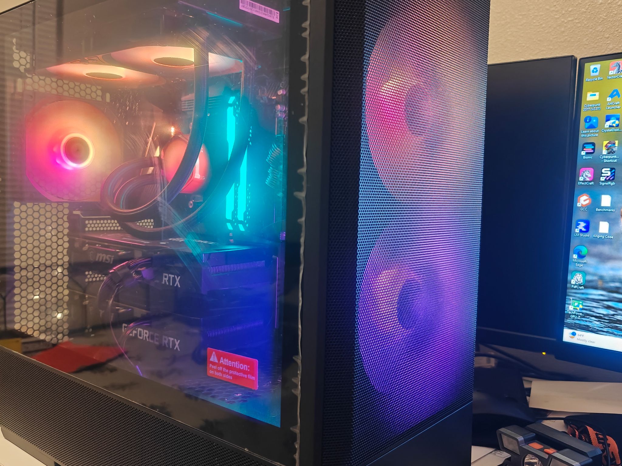Gaming and AI PC (Ryzen 9 5900XT | Dual RTX 3060s 12GB | 32GB DDR4 | 2TB SSD + 1TB HDD)