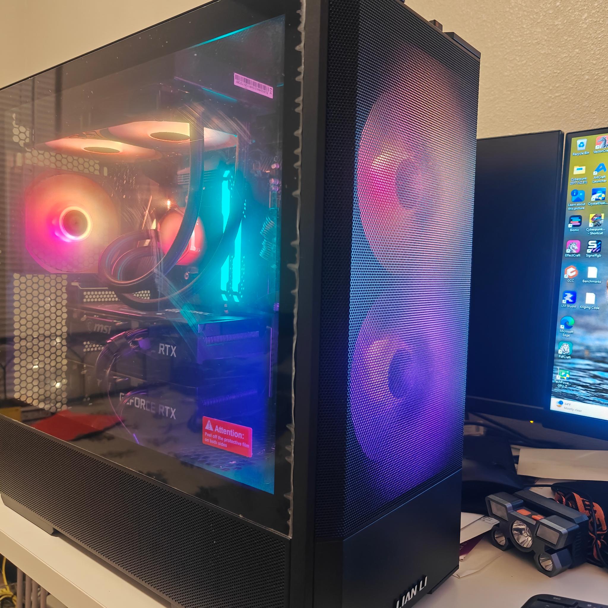 Gaming and AI PC (Ryzen 9 5900XT | Dual RTX 3060s 12GB | 32GB DDR4 | 2TB SSD + 1TB HDD)