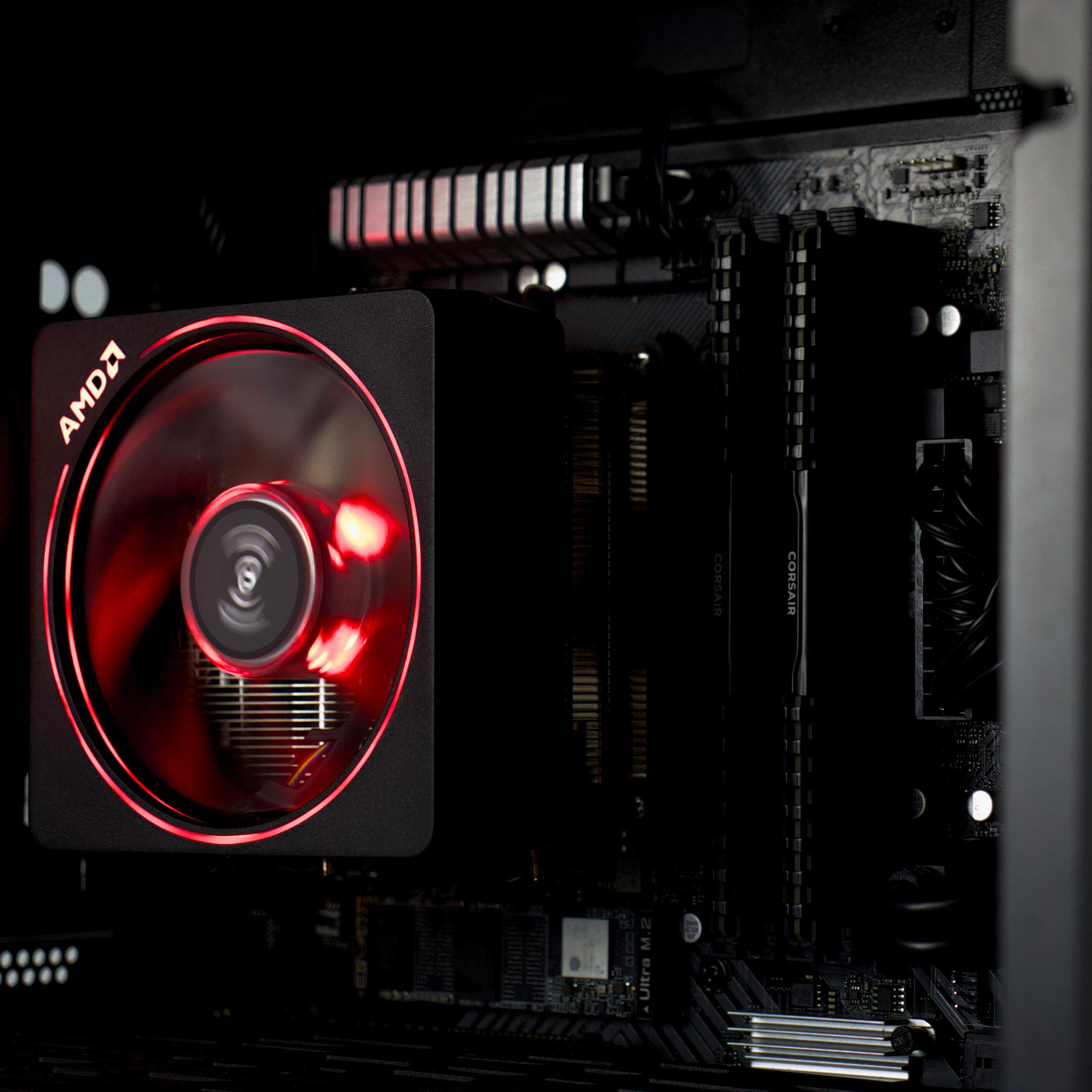 ♠️♥️ Black Gaming PC – RTX 2070 Super, Ryzen 5 3600, 16GB RAM, 1TB SSD - WiFi, BlueTooth ♥️♠️