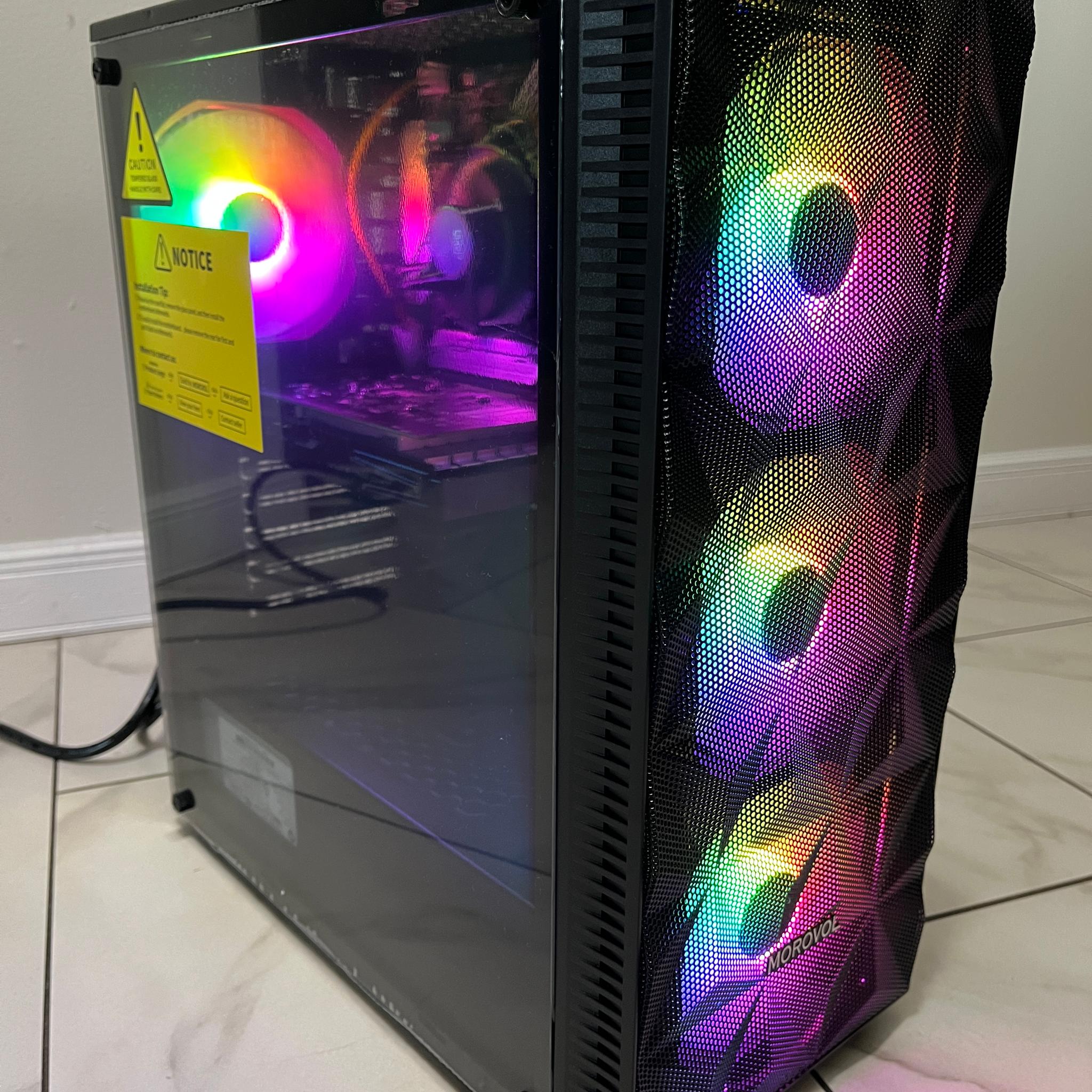 NVIDIA GTX 1650, Intel Core i3-10100, 12GB RAM, 870GB Storage, Gaming PC w/ Wi-Fi & BT