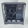 Black CyberPowerPC PC Case with Tempered Glass w/ 5 Fans