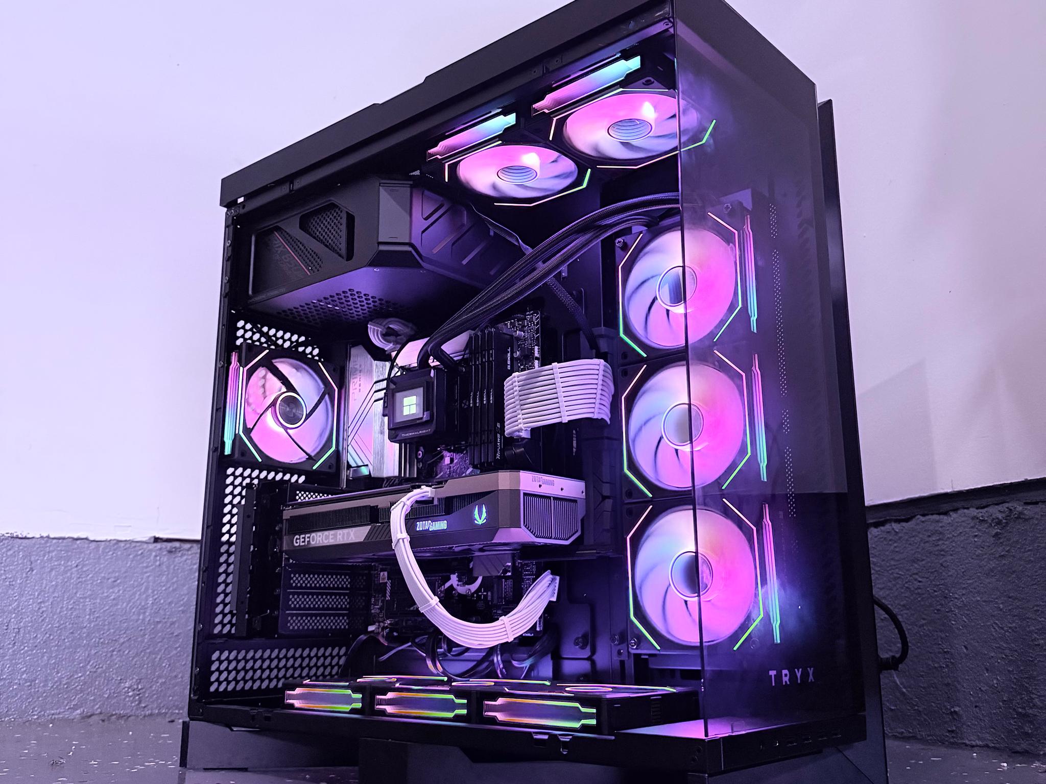 ⚫️"Obsidian Flux"🌈| 4K Gaming + AI Workstation | RTX 5080 | i9 12900K | 64 DDR5 | 10TB Storage