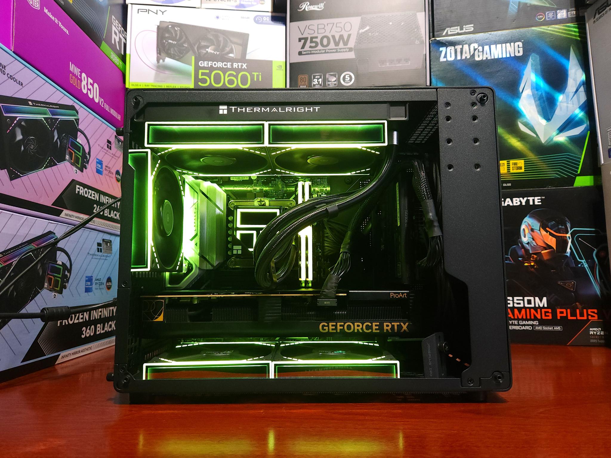 RTX 4070 TI SUPER 16GB | Intel i5-13600KF | 32GB DDR4 3600MTs | 2 TB NVME | 1100W | WIFI & BT | AIO