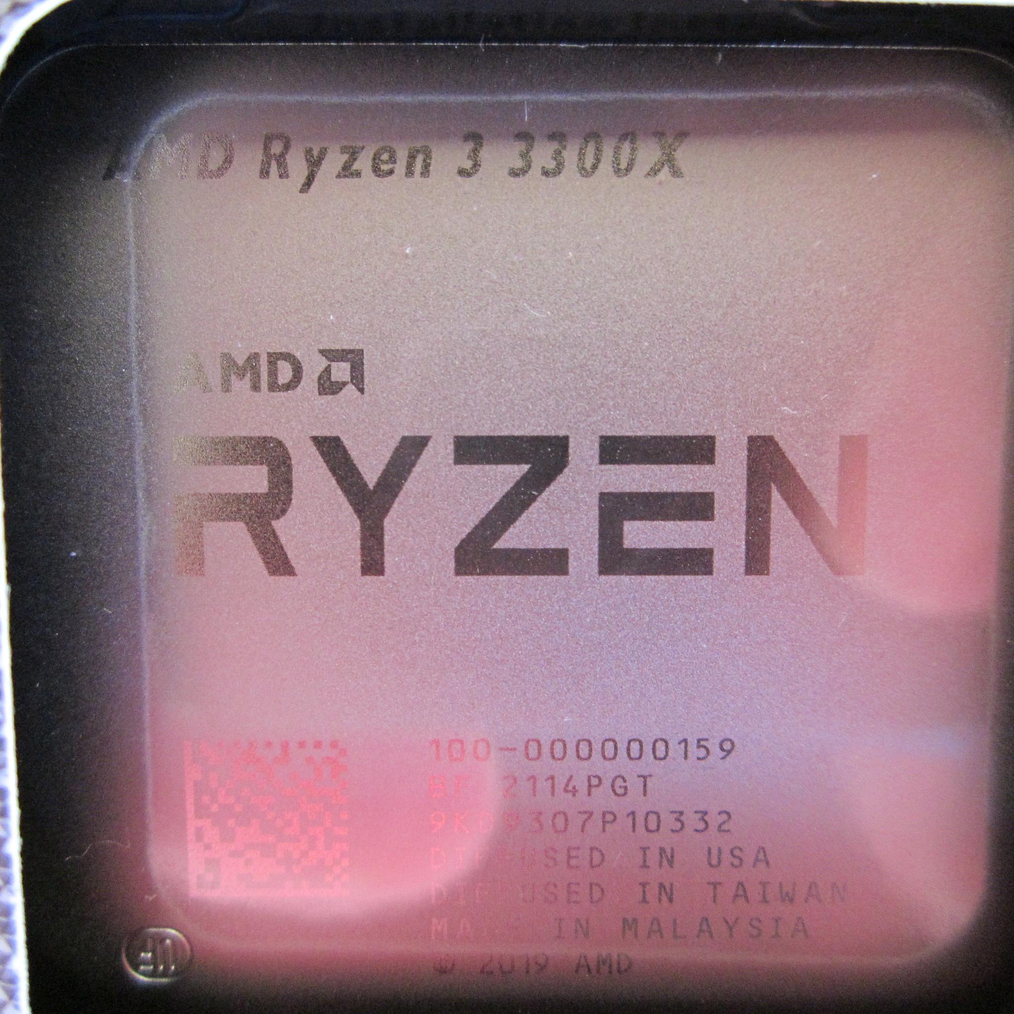 NEW! AMD Ryzen 3 3300X Processor (100-100000159BOX)