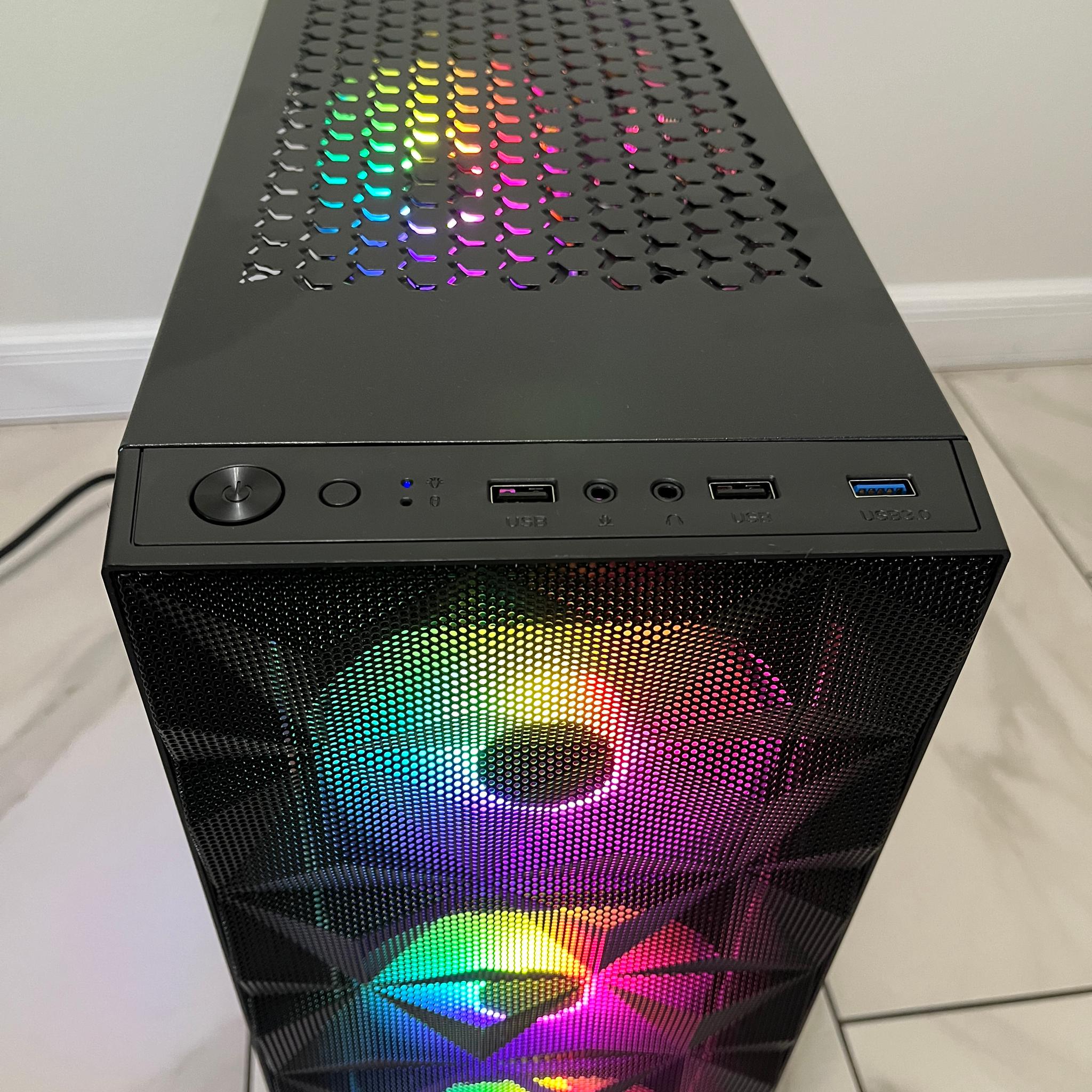 NVIDIA GTX 1650, Intel Core i3-10100, 12GB RAM, 870GB Storage, Gaming PC w/ Wi-Fi & BT