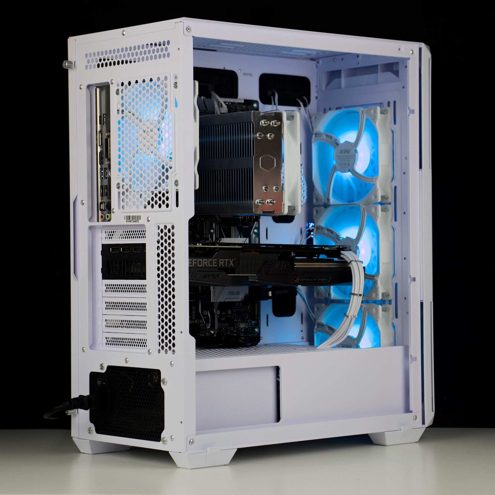 🧊❄️🧊 White Gaming PC – RTX 2060, i7 7700K, 16GB RAM, 500GB SSD - WiFi, BlueTooth 🧊❄️🧊