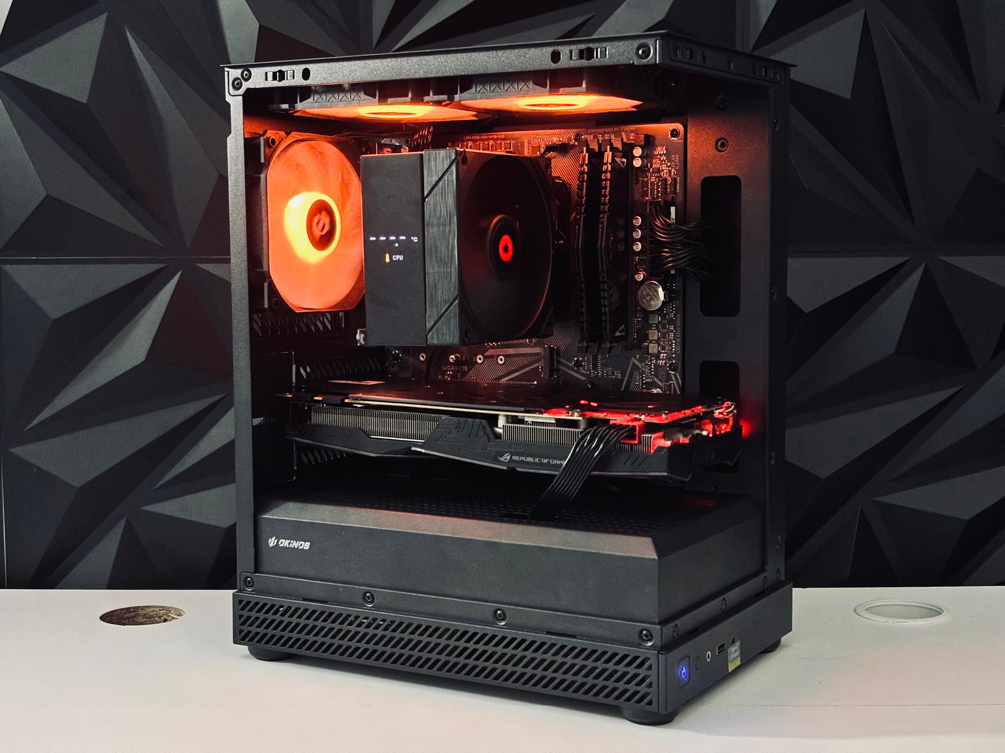 🧡🖤 Black Gaming PC - GTX 1070 / Ryzen 5 3600 / 16GB RAM  🖤🧡