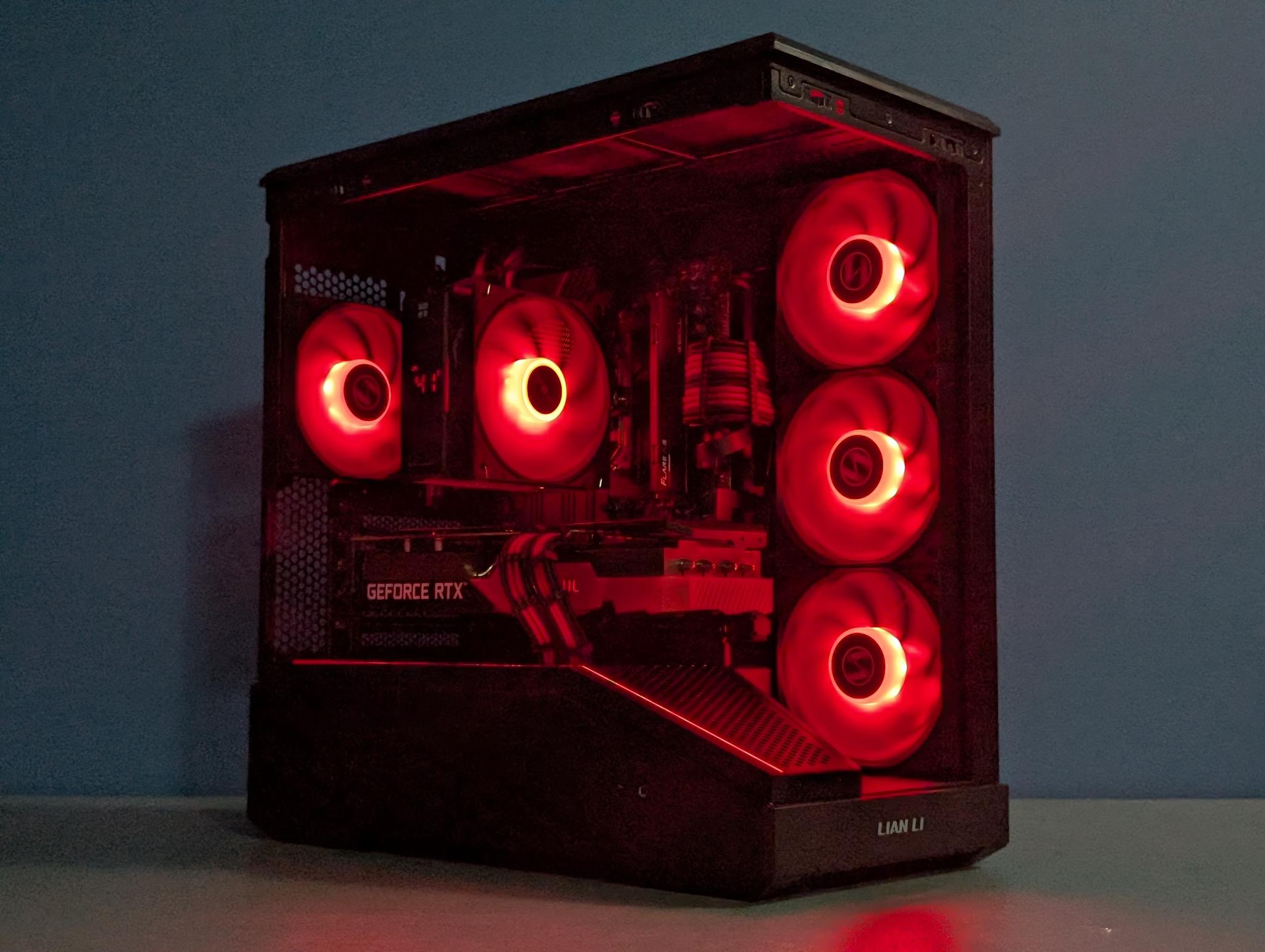 Crimson Apex | RTX 3070 | Ryzen 5 7500F | Red & Black Gaming PC