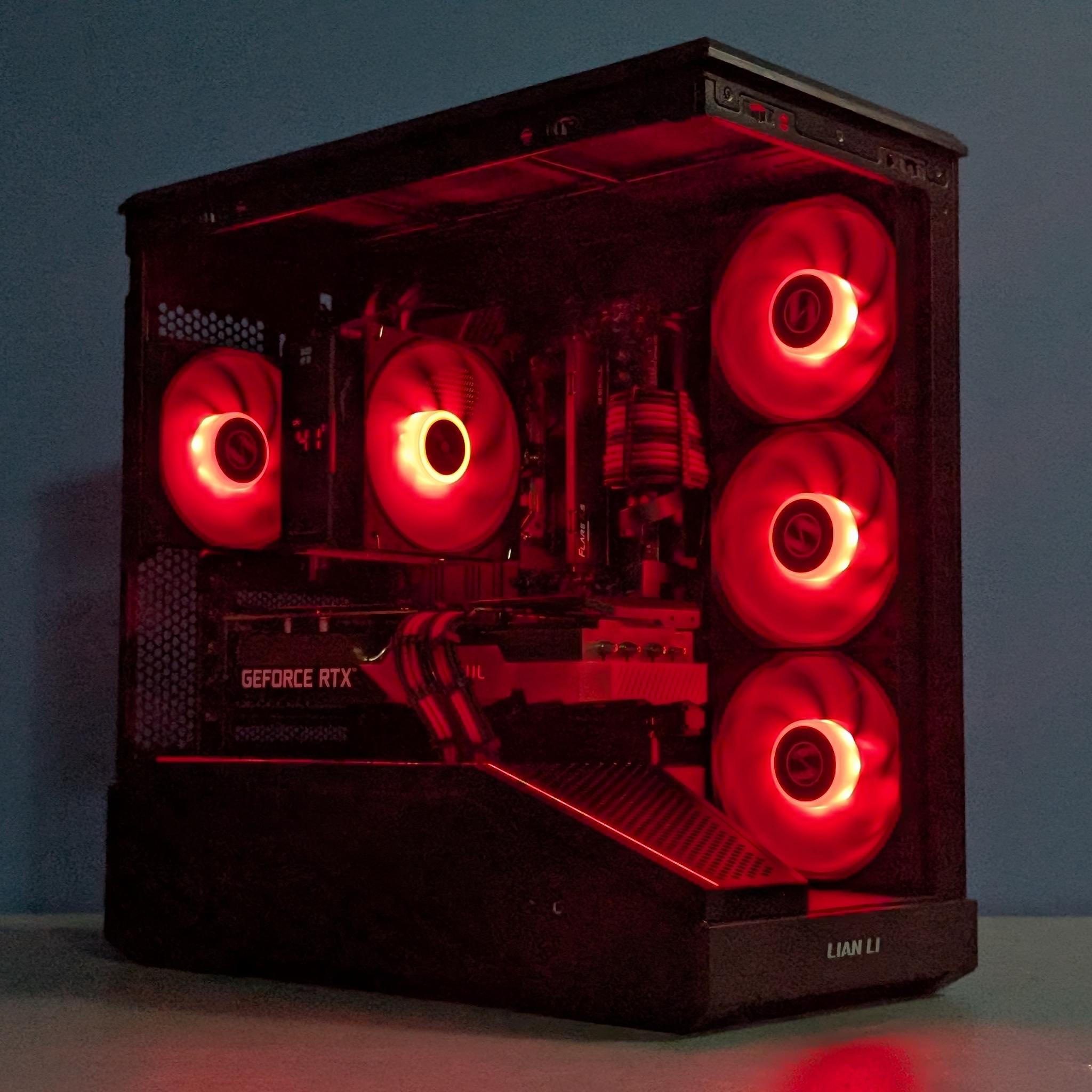 Crimson Apex | RTX 3070 | Ryzen 5 7500F | Red & Black Gaming PC