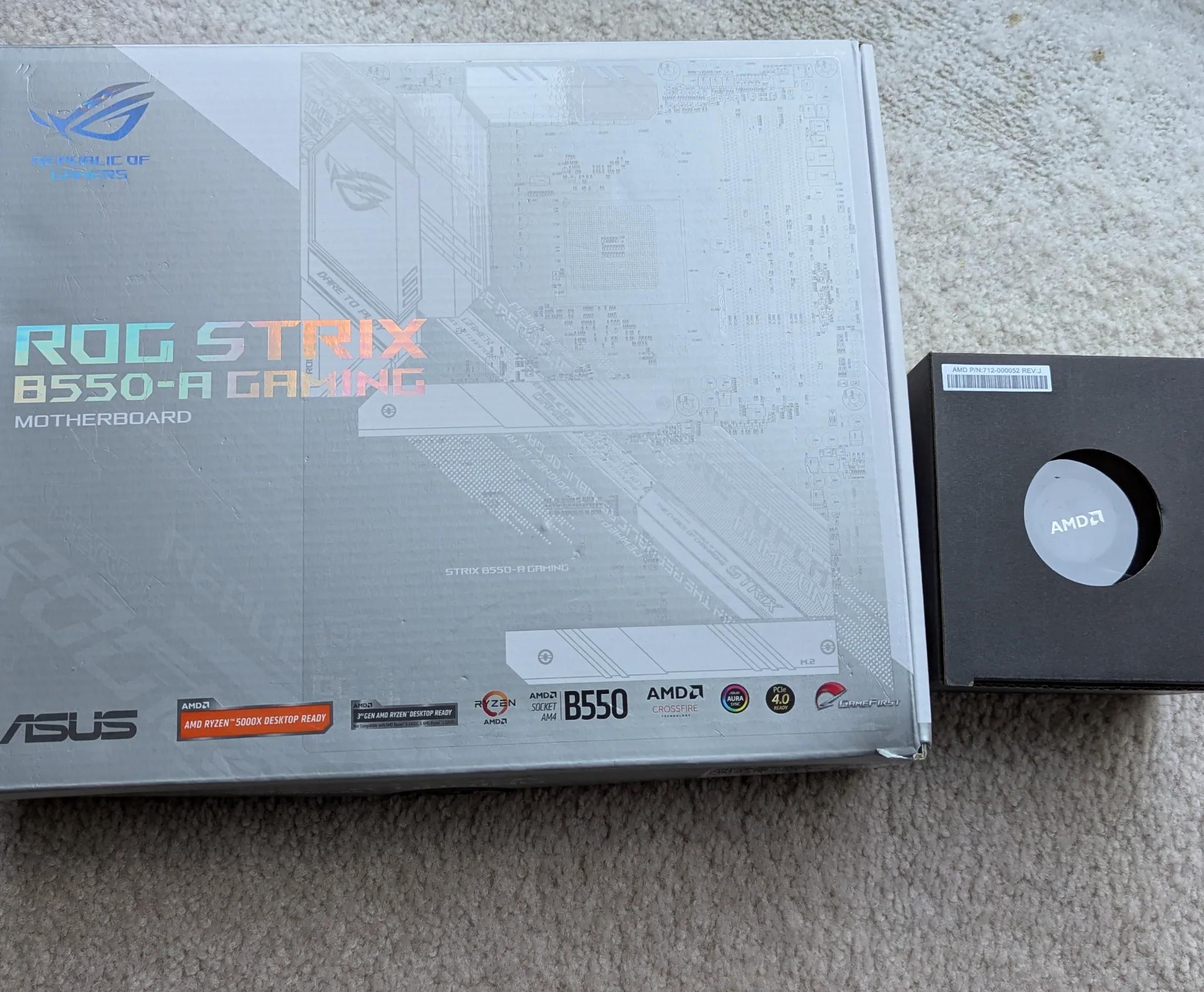 Asus ROG Strix B550-A Gaming & Ryzen 5 3600