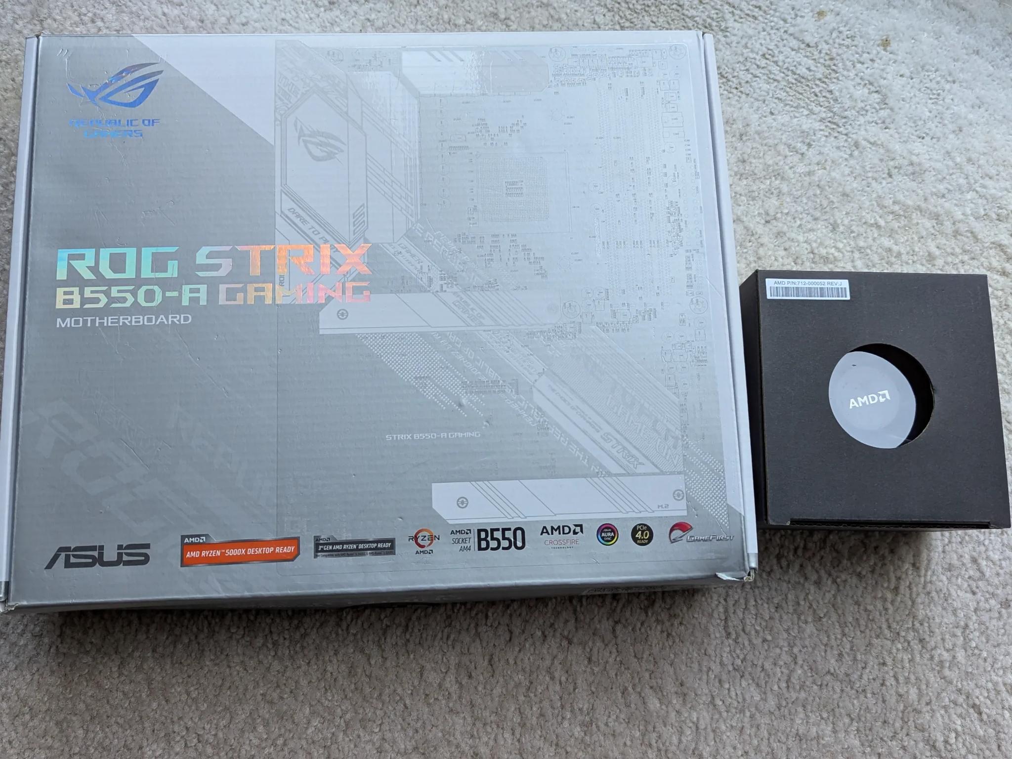 Asus ROG Strix B550-A Gaming & Ryzen 5 3600