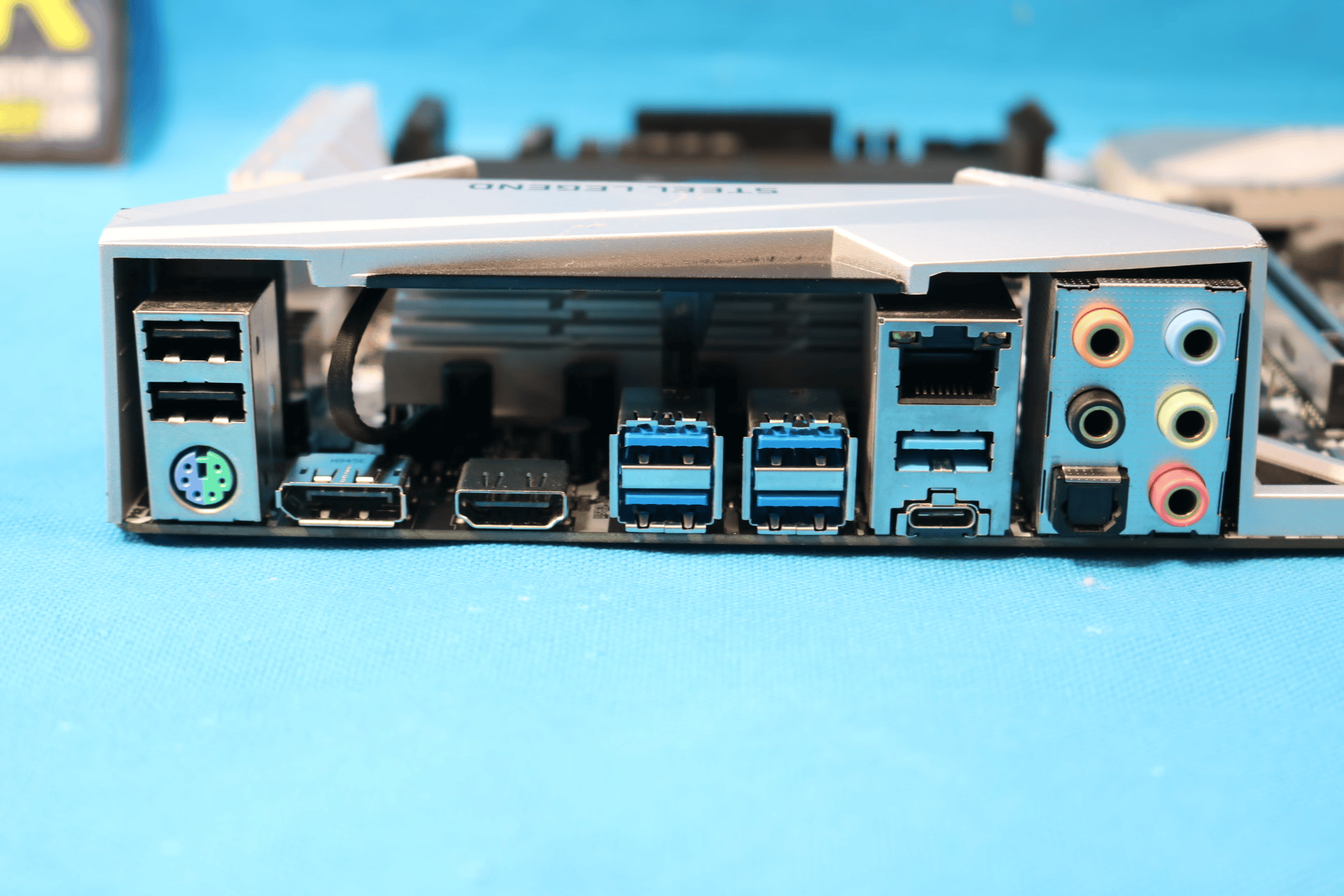 *No I/O Shield* ASRock B450 Steel Legend AMD Socket AM4 DDR4 ATX Desktop Motherboard 