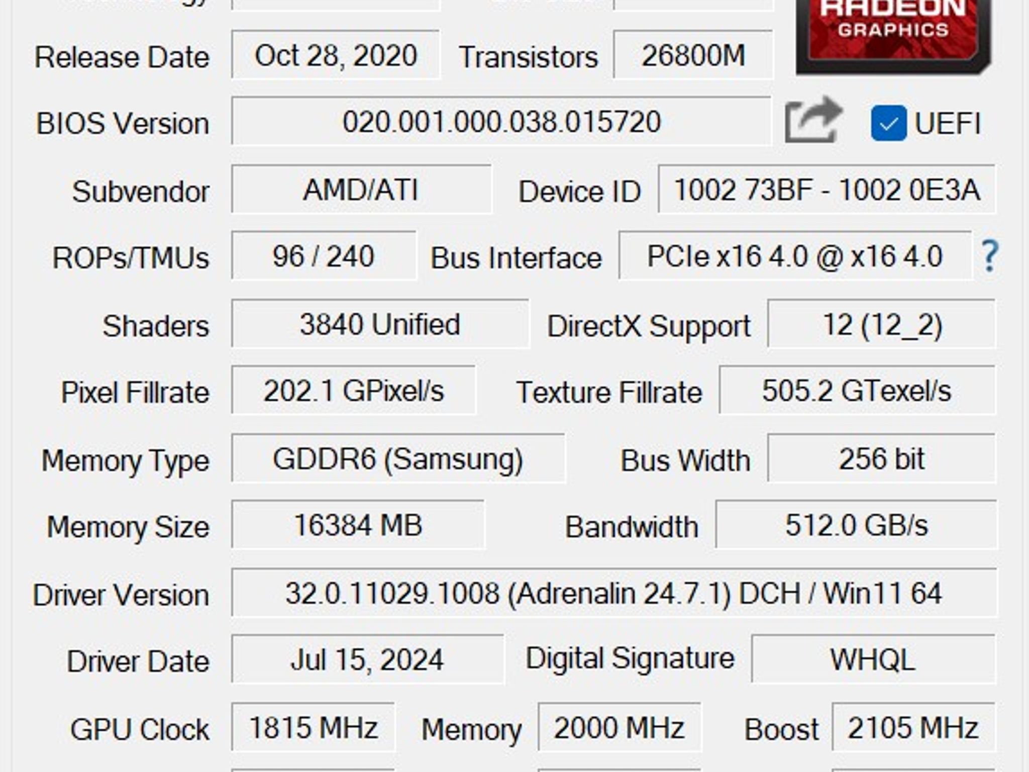 AMD RX 6800 16GB on sale! Free shipping