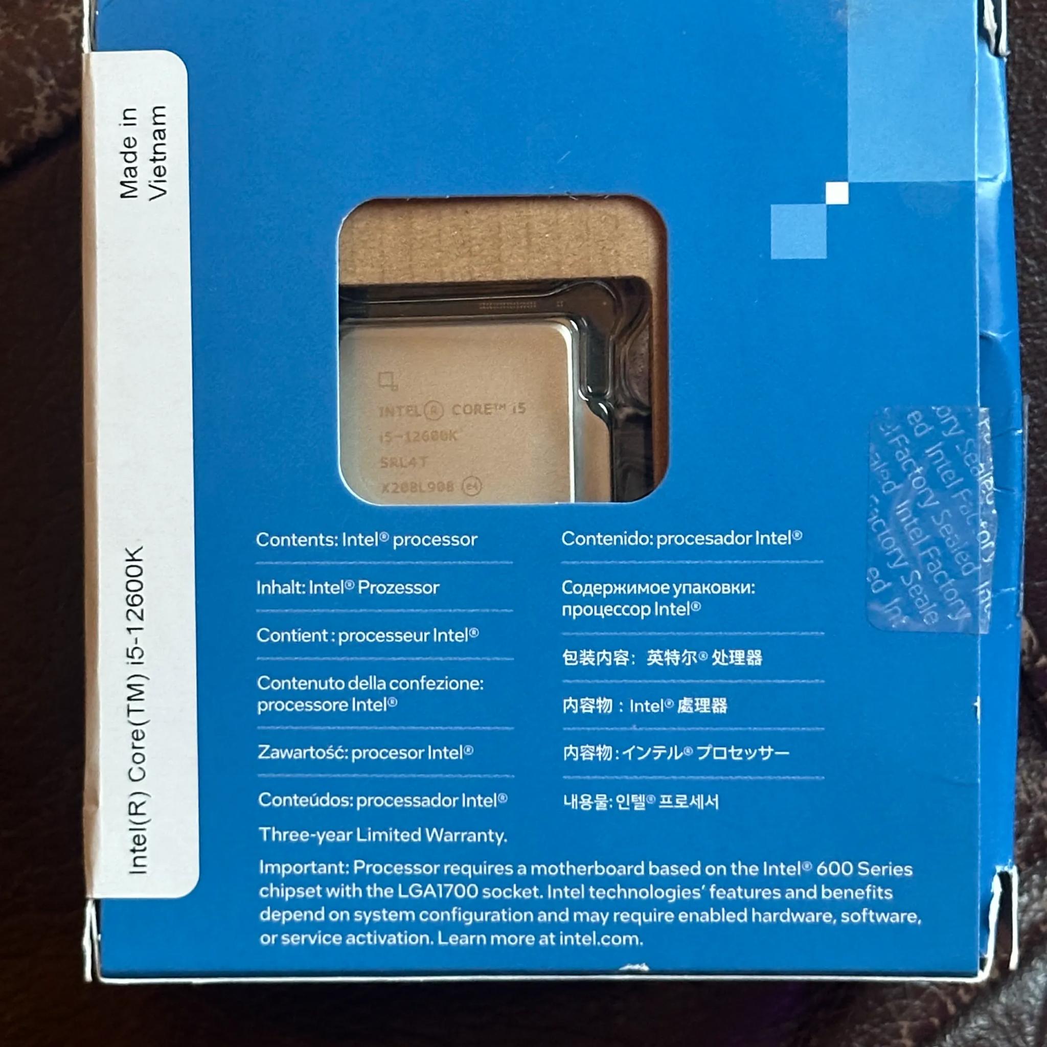 Intel Core i5 12600K Desktop Processor (10-Cores/LGA1700/Unlocked/UHD770)