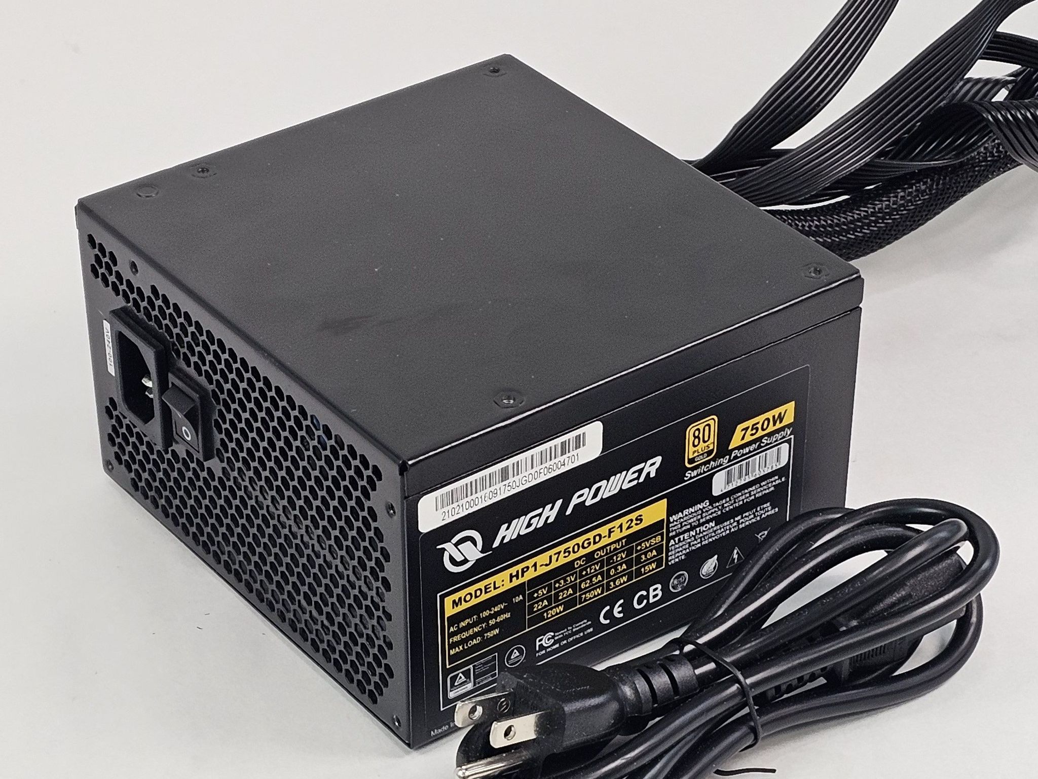 750 Watt PSU High Power HP1-J750GD-F12S Power Supply