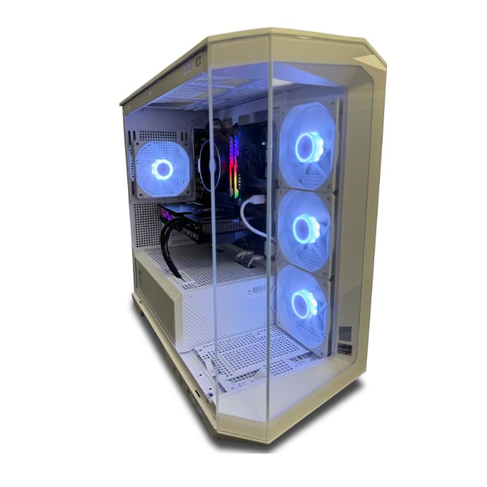 NSX Gaming AMD Ryzen 5 5600X, RTX 4060, 32GB RGB RAM, 1TB NVMe SSD, 650W PSU, WiFi – White Case