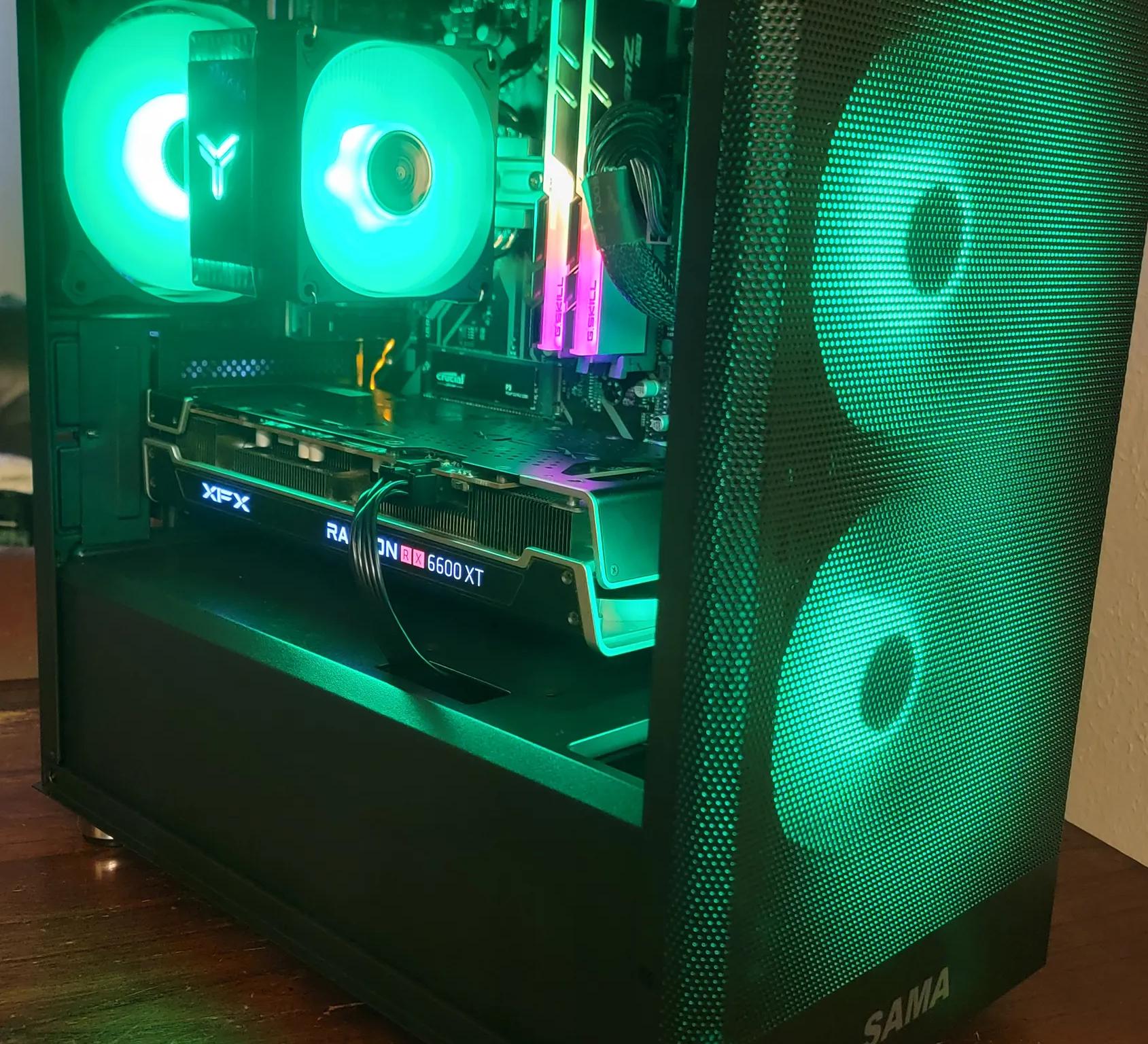 Gaming PC Ryzen 7 3700x, RX 6600 XT, 32Gb Ram, 4Tb total storage