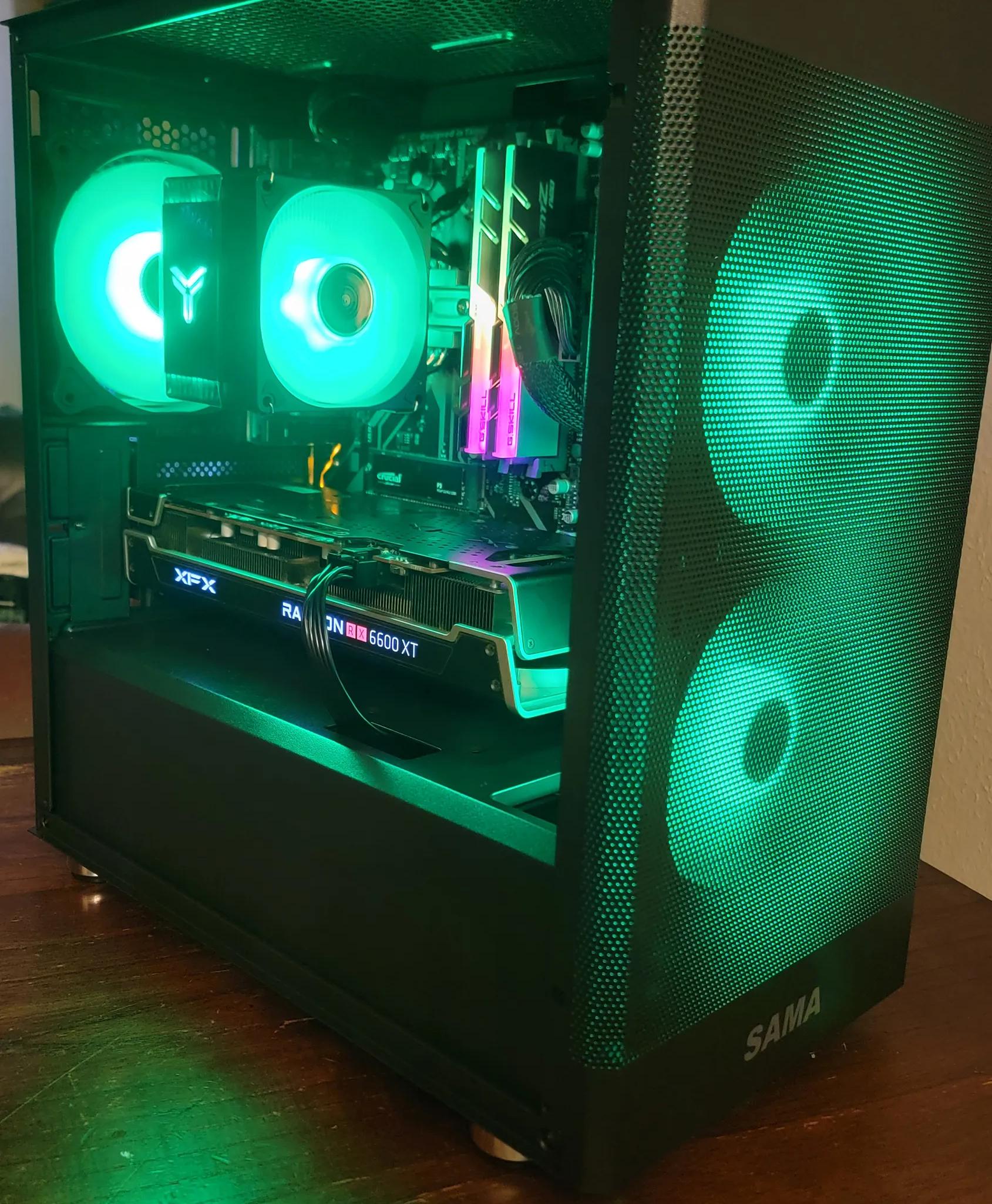 Gaming PC Ryzen 7 3700x, RX 6600 XT, 32Gb Ram, 4Tb total storage