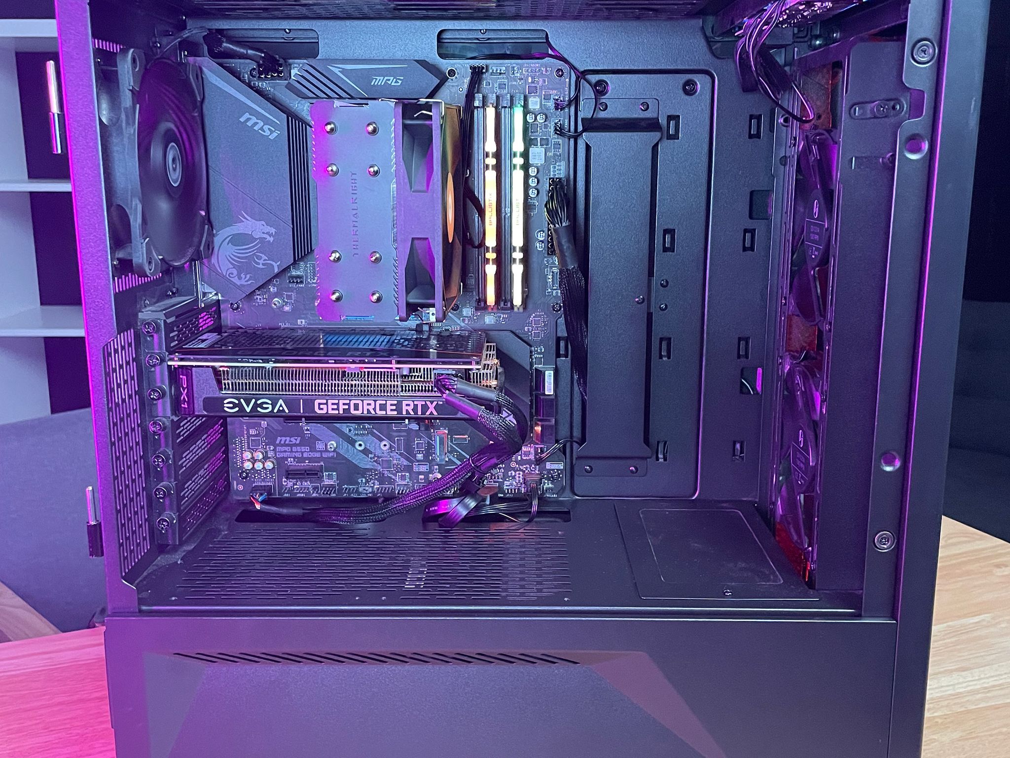 High-Performance Gaming PC: Ryzen 5 5600x, RTX 3060, 512GB NVMe SSD, 16GB RAM, RGB Tower
