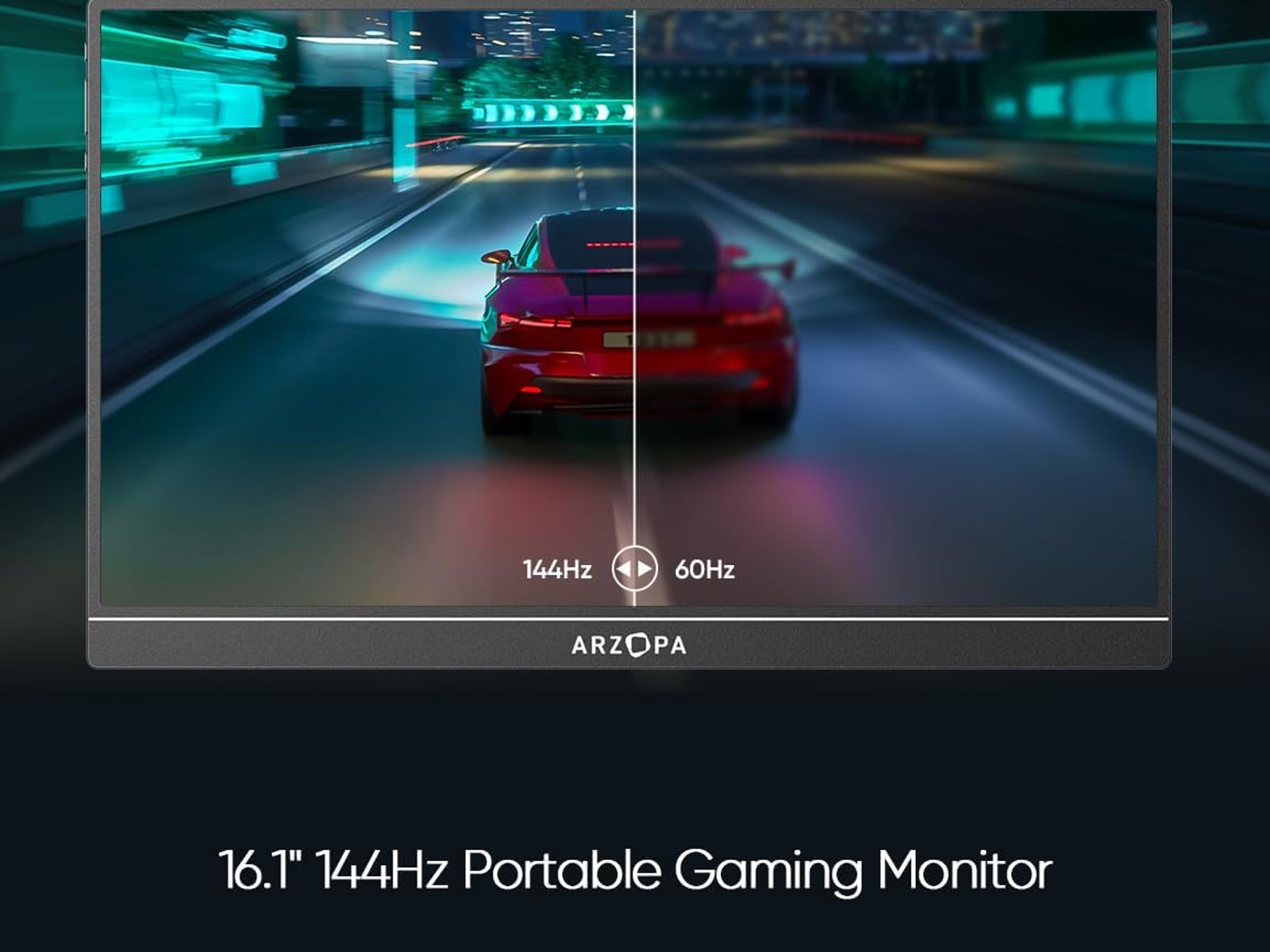 ARZOPA 16.1'' 144Hz Portable Gaming Monitor, 106% sRGB 1080P
