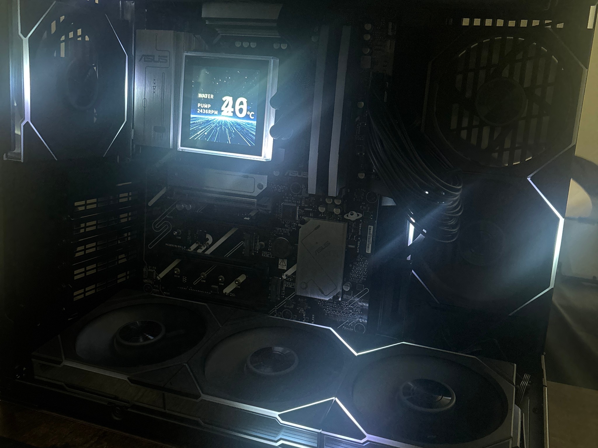 Lian Li Black Used Case Fans AIO Combo