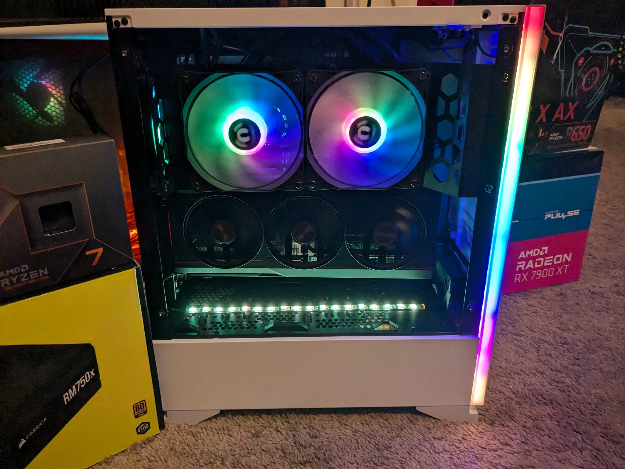 FREE SHIP ~ 4K Dream Machine ~ R7 7700X, RX 7900 XT 20GB, 32GB DDR5, 1TB NVME + 4TB HDD, Wifi, Win11