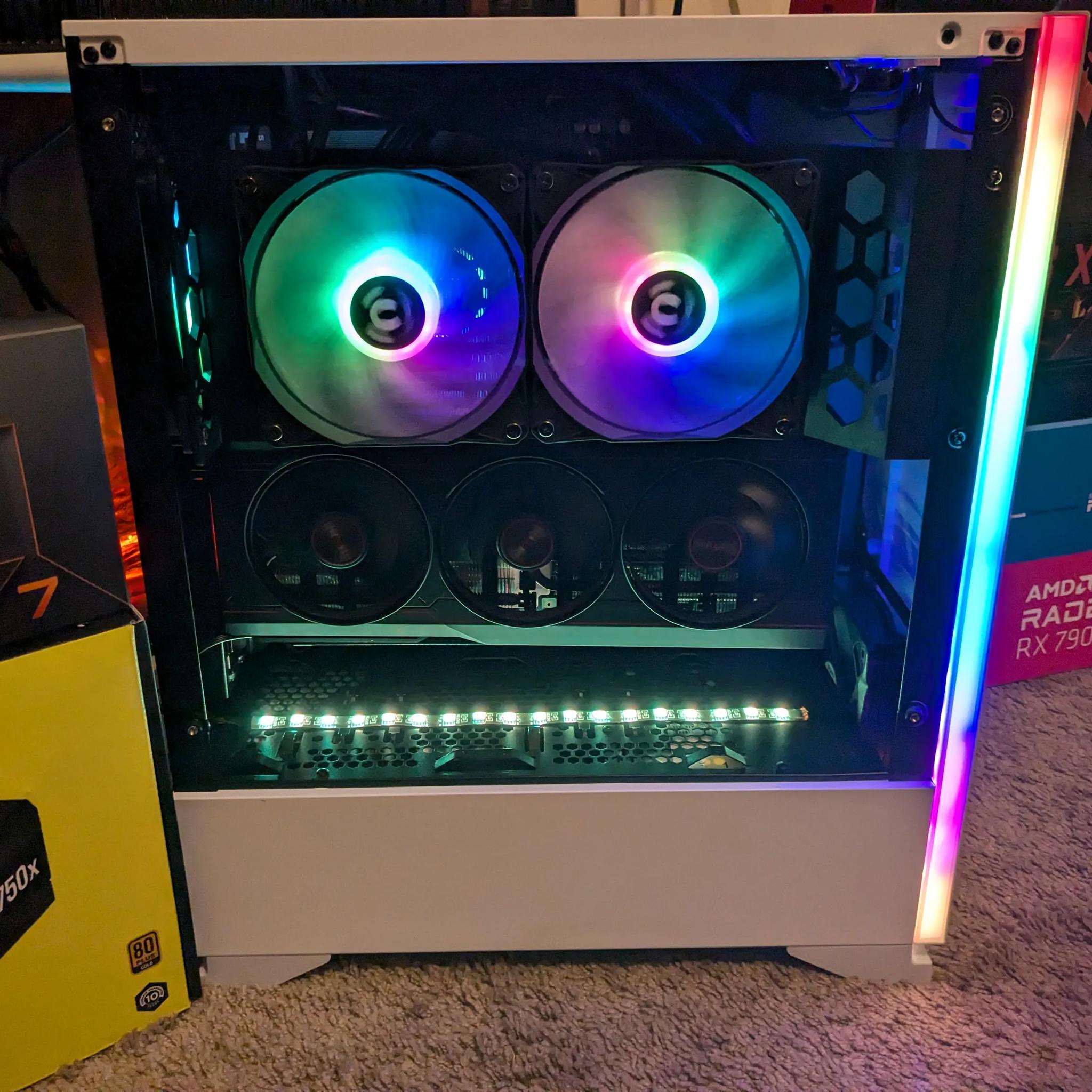 FREE SHIP ~ 4K Dream Machine ~ R7 7700X, RX 7900 XT 20GB, 32GB DDR5, 1TB NVME + 4TB HDD, Wifi, Win11