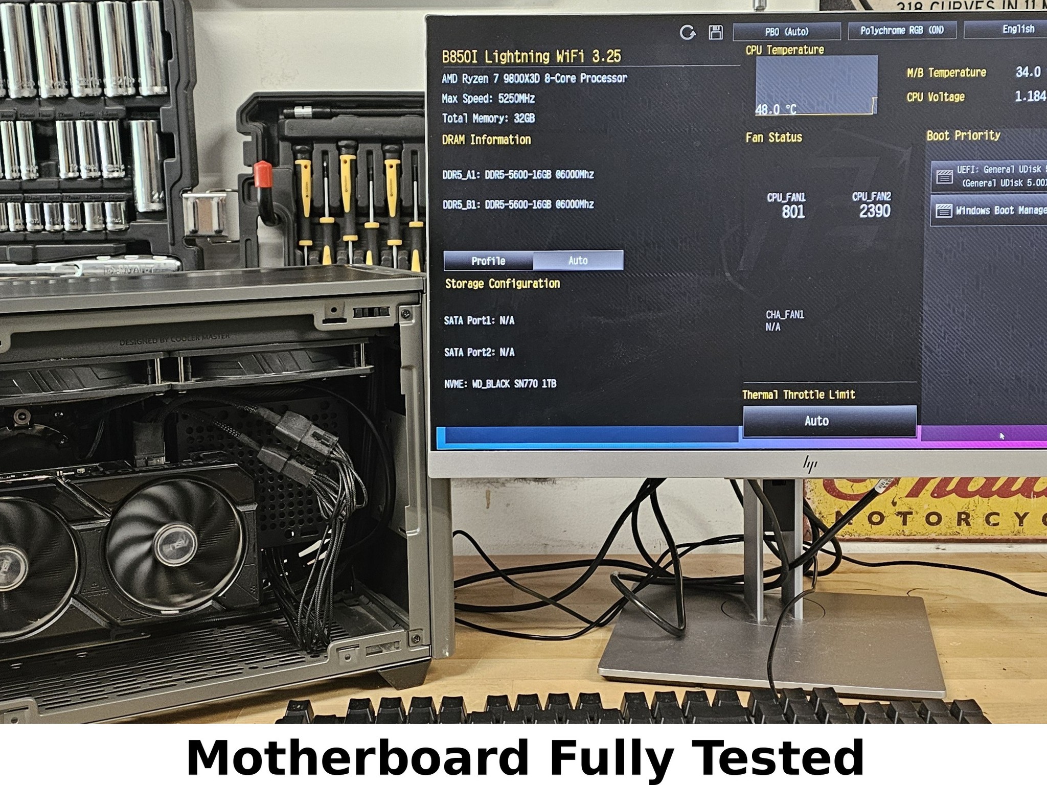 B850I WIFI AMD AM5 ITX DDR5 ASRock Phantom Gaming Motherboard