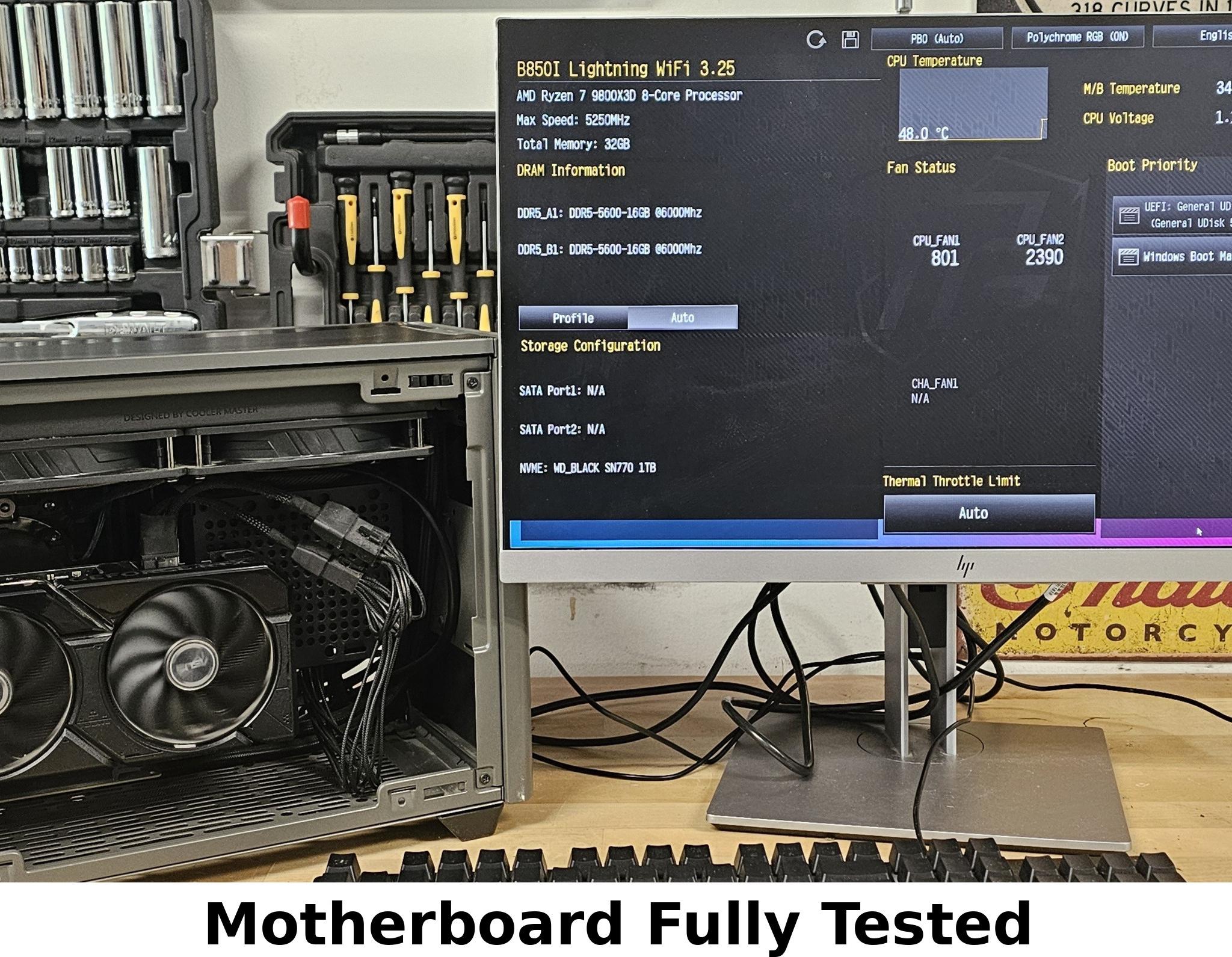 B850I WIFI AMD AM5 ITX DDR5 ASRock Phantom Gaming Motherboard