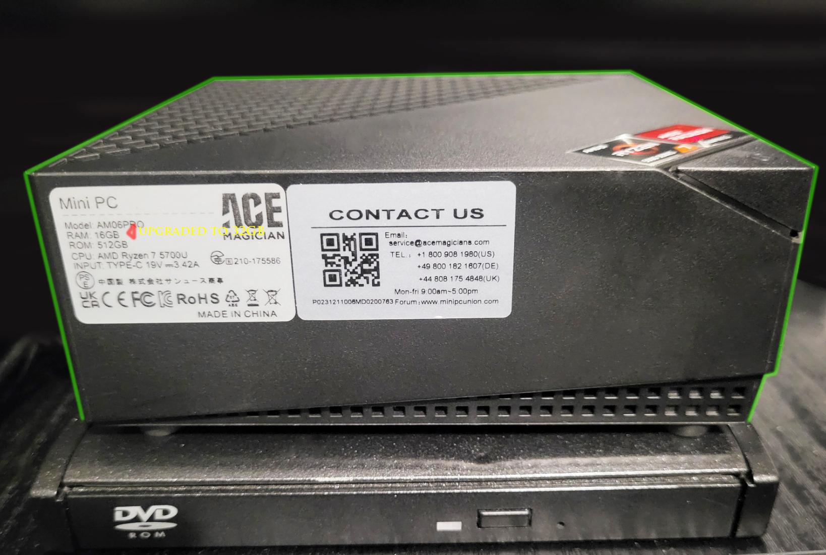 Compact Powerhouse: Ace Magician Mini PC - Ready for Basic Gaming & Productivity!
