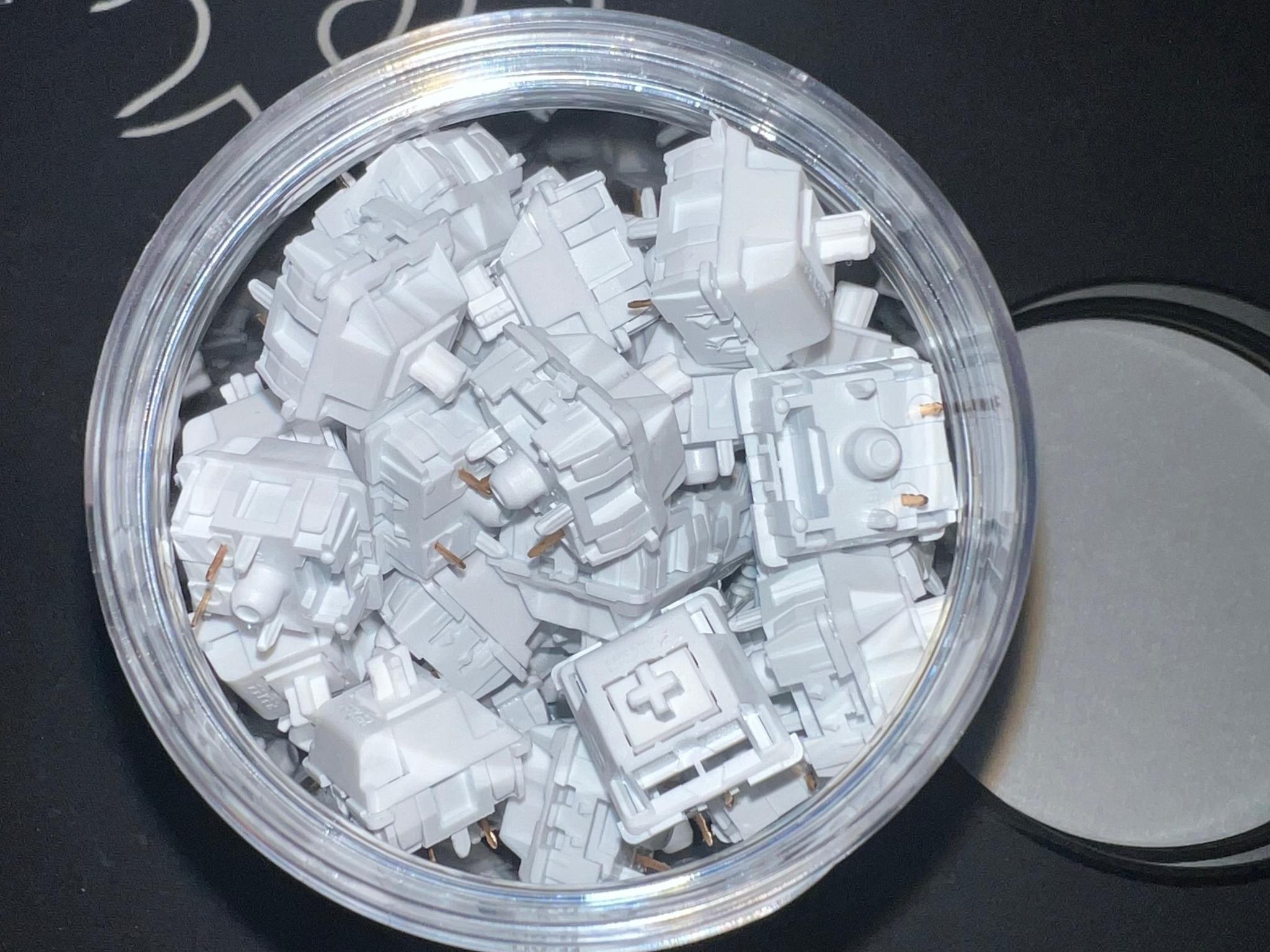 Kinetic Labs Cloud Water V2 Keyboard Switches & Fekker White MarbleKeyboard Switches Bundle