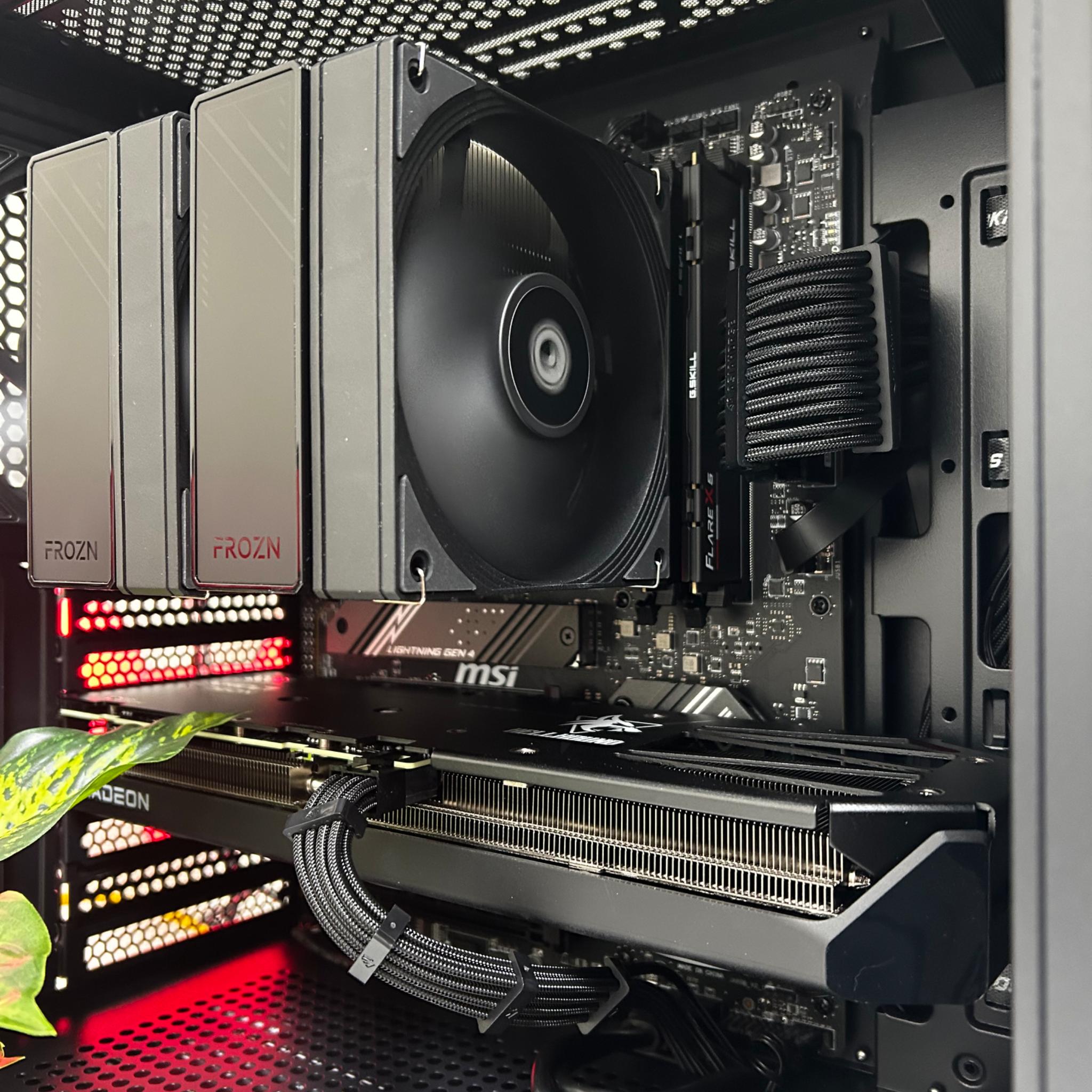 🖤Ryzen 5 7600X – RX 9060 XT 16GB -Wood - 32GB/ 1TB / 750 W Gold🐺⚙️